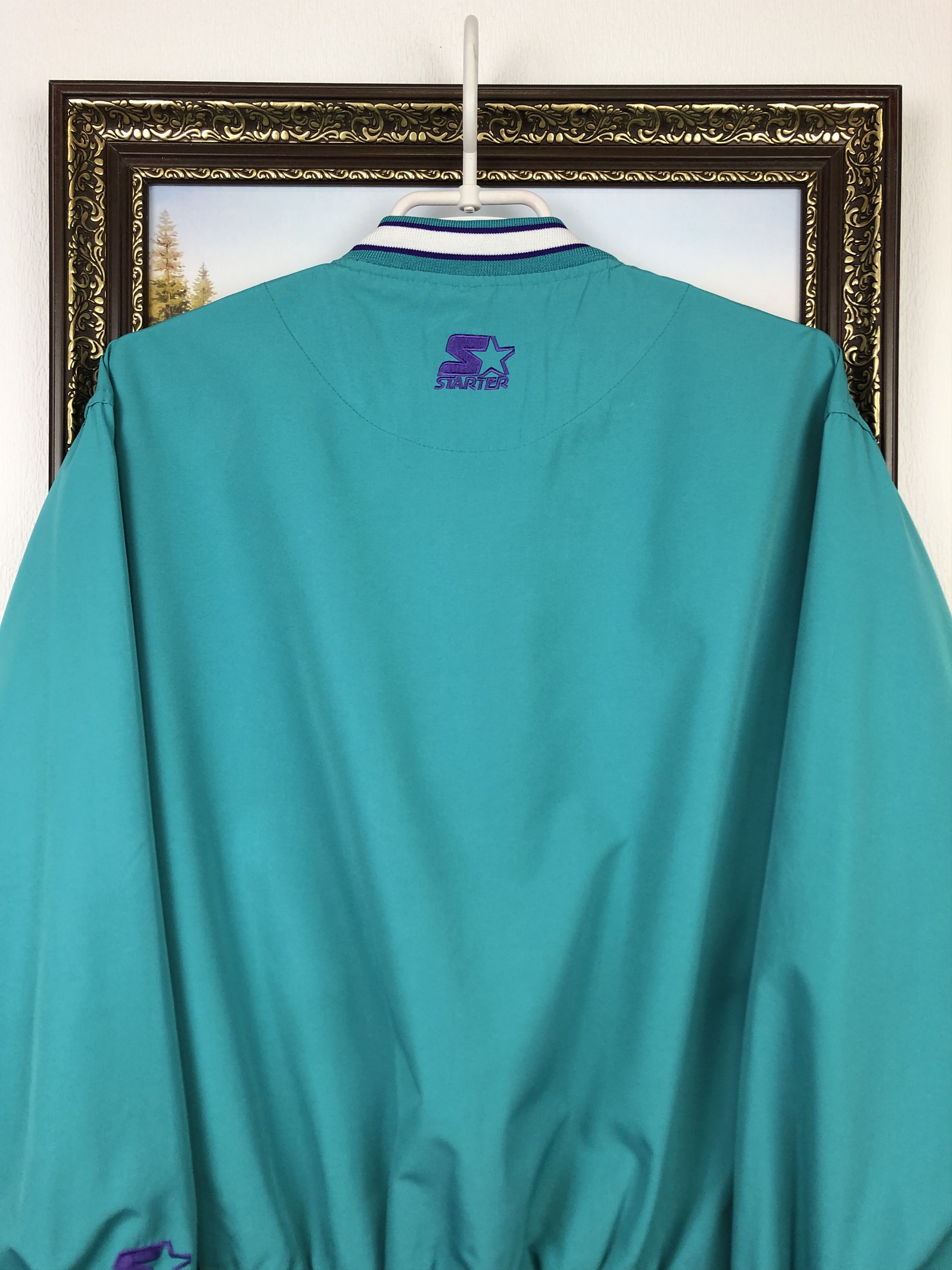 Starter Vintage Starter Charlotte Hornest Jacket Bomber Windbreaker Size M / US 6-8 / IT 42-44 - 12 Thumbnail