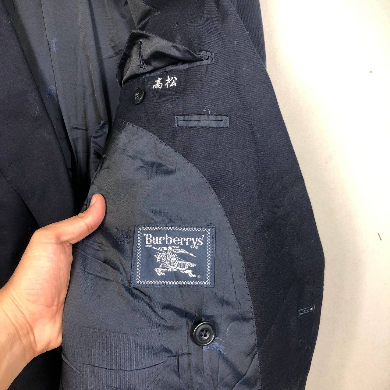 Burberry Luxury Burberry Navy Blue Coat Jacket Tuxedo Blazer Suits Size US M / EU 48-50 / 2 - 8 Thumbnail