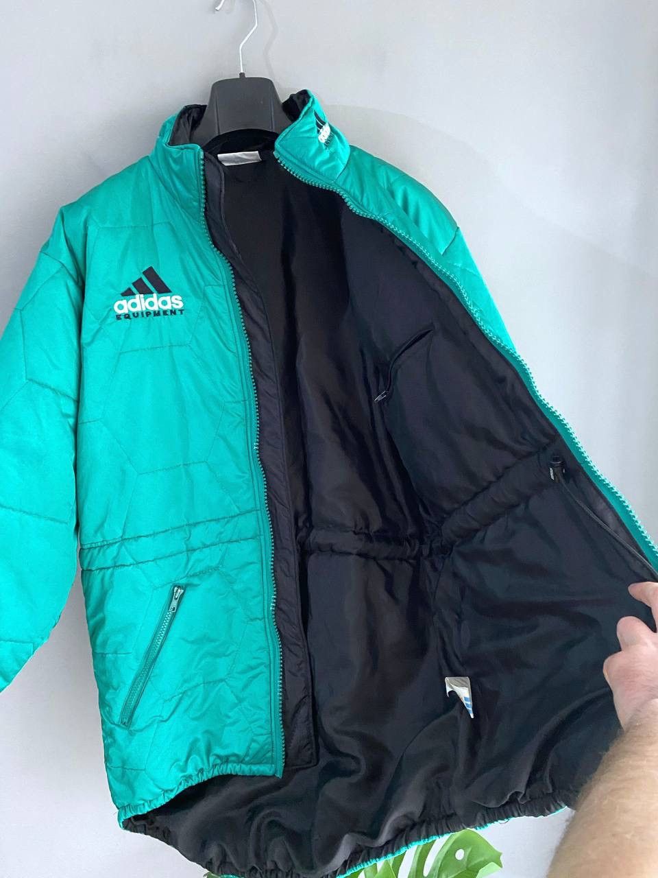 Adidas Vintage Adidas Equipment 90s Men's Green Quilted Jacket, M Size US M / EU 48-50 / 2 - 15 Thumbnail