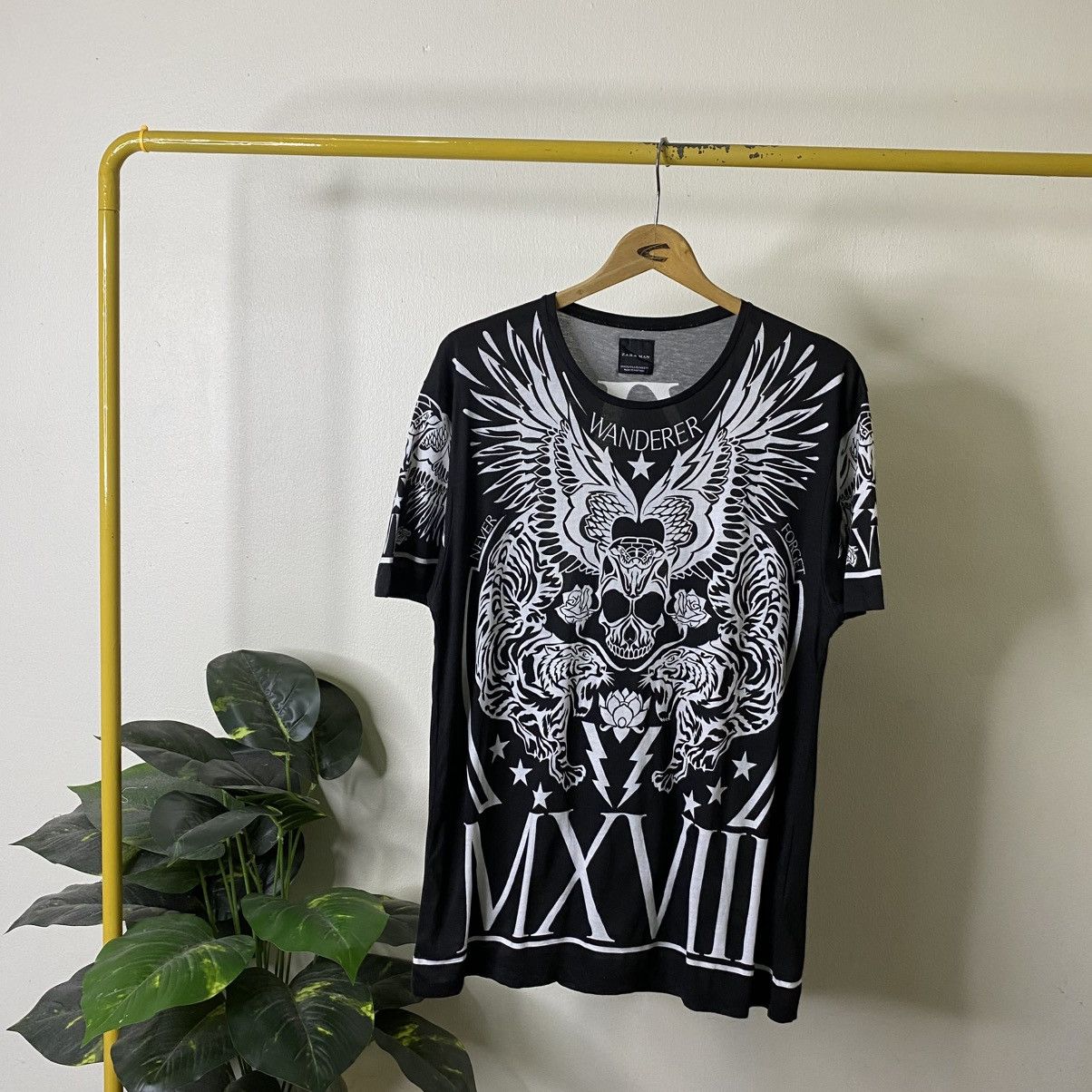 Zara Zara Man Affliction Design AllOverPrint Tshirt Size US L / EU 52-54 / 3 - 1 Thumbnail