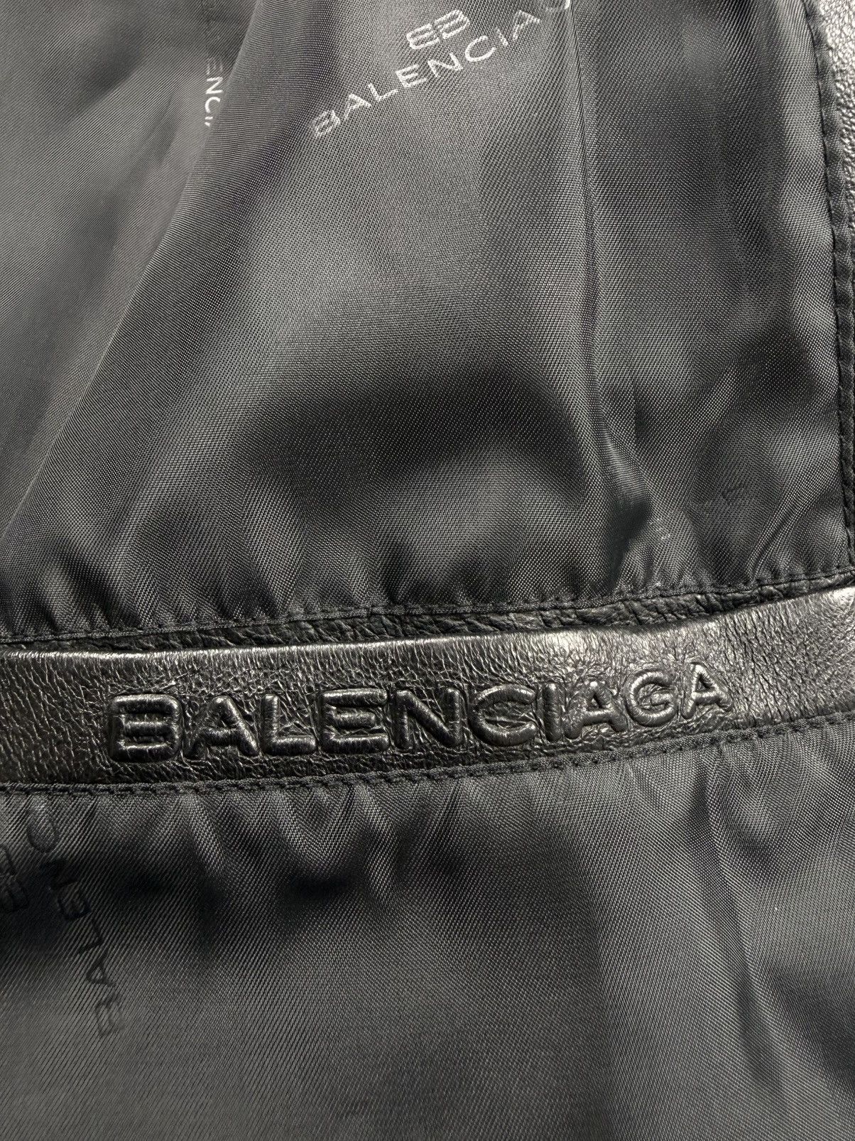 Balenciaga Vintage Balenciaga Buttoned Leather Jacket Size US XL / EU 56 / 4 - 11 Thumbnail