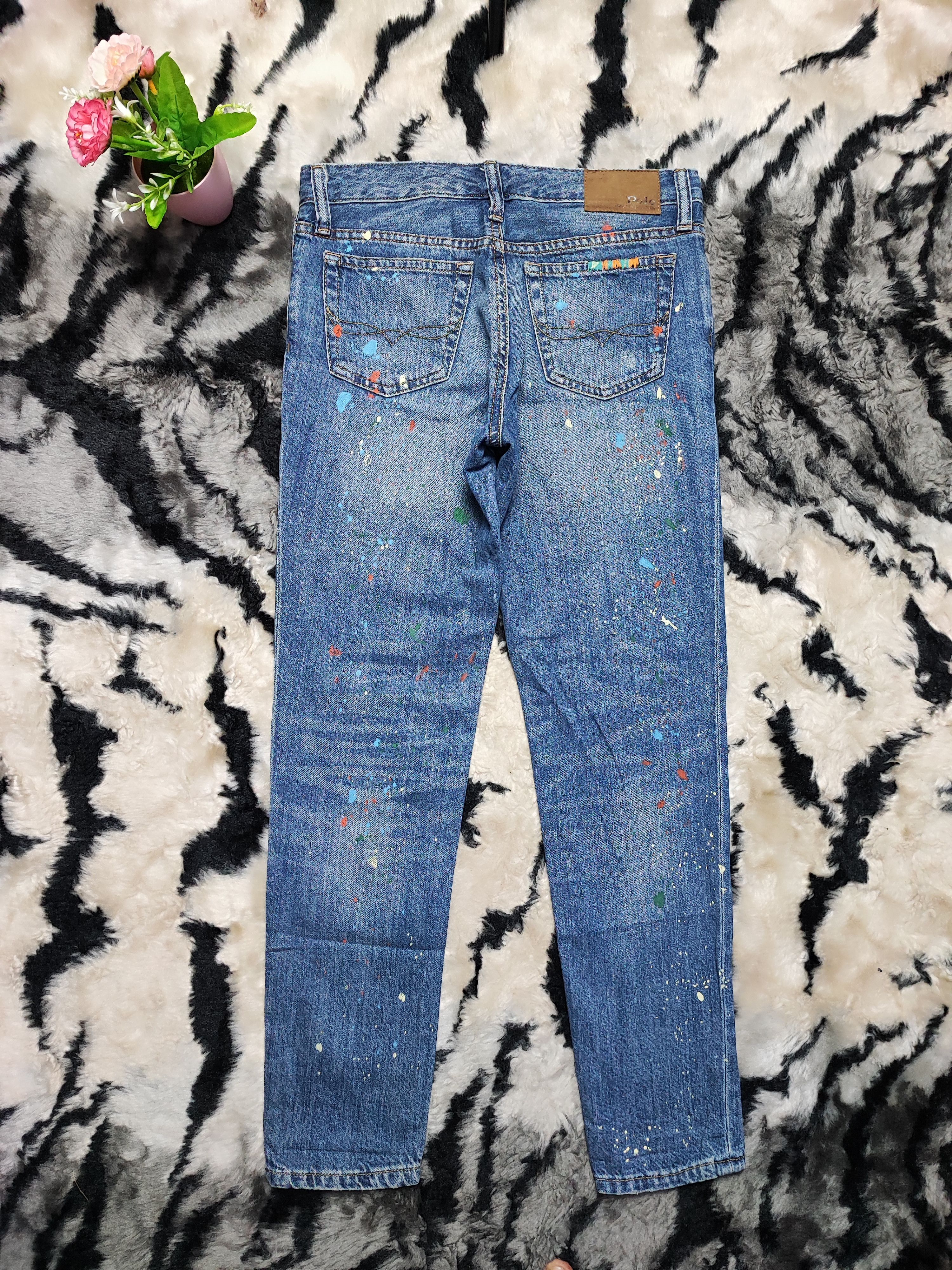 Denim & Supply Ralph Lauren Skinny Painted Jeans by Polo Ralph Lauren Size US 27 - 9 Thumbnail