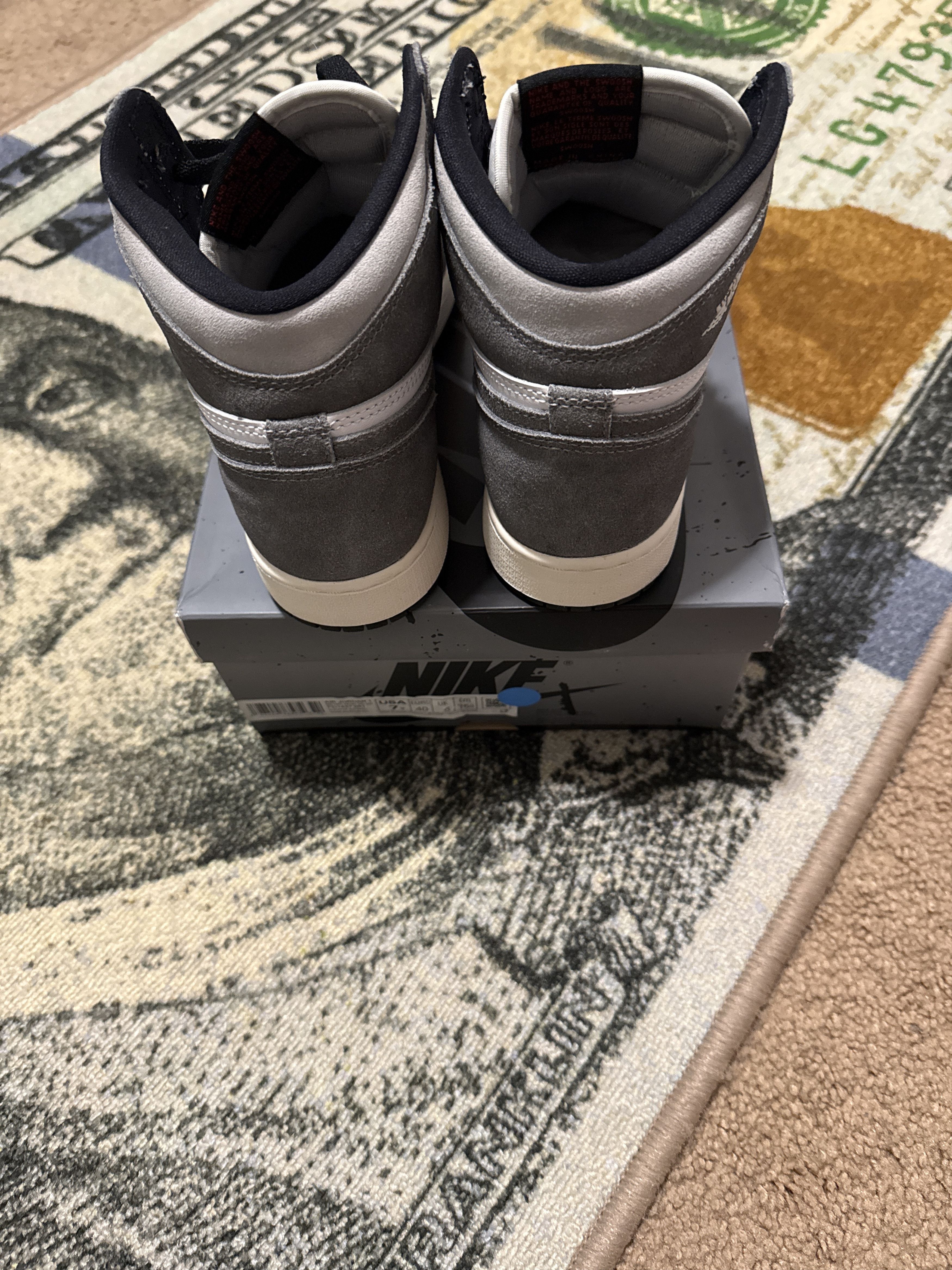 Jordan Brand Jordan 1 washed black Size US 7 / EU 40 - 5 Thumbnail