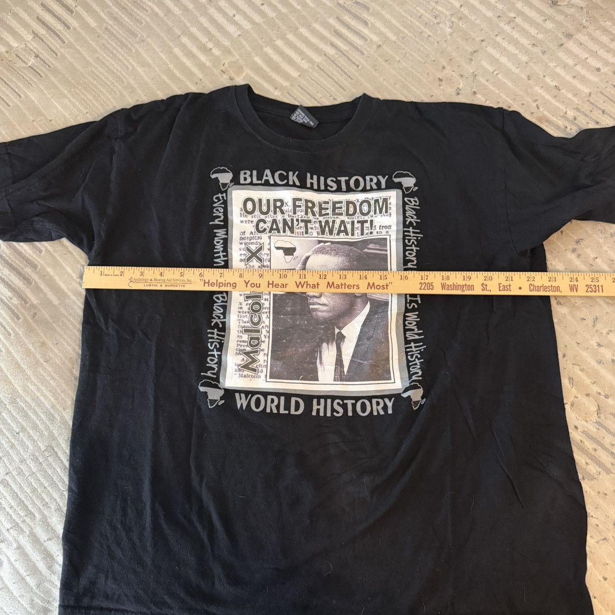 Other Vintage Black History Month Malcom X T Shirt BHM Size US XL / EU 56 / 4 - 6 Thumbnail