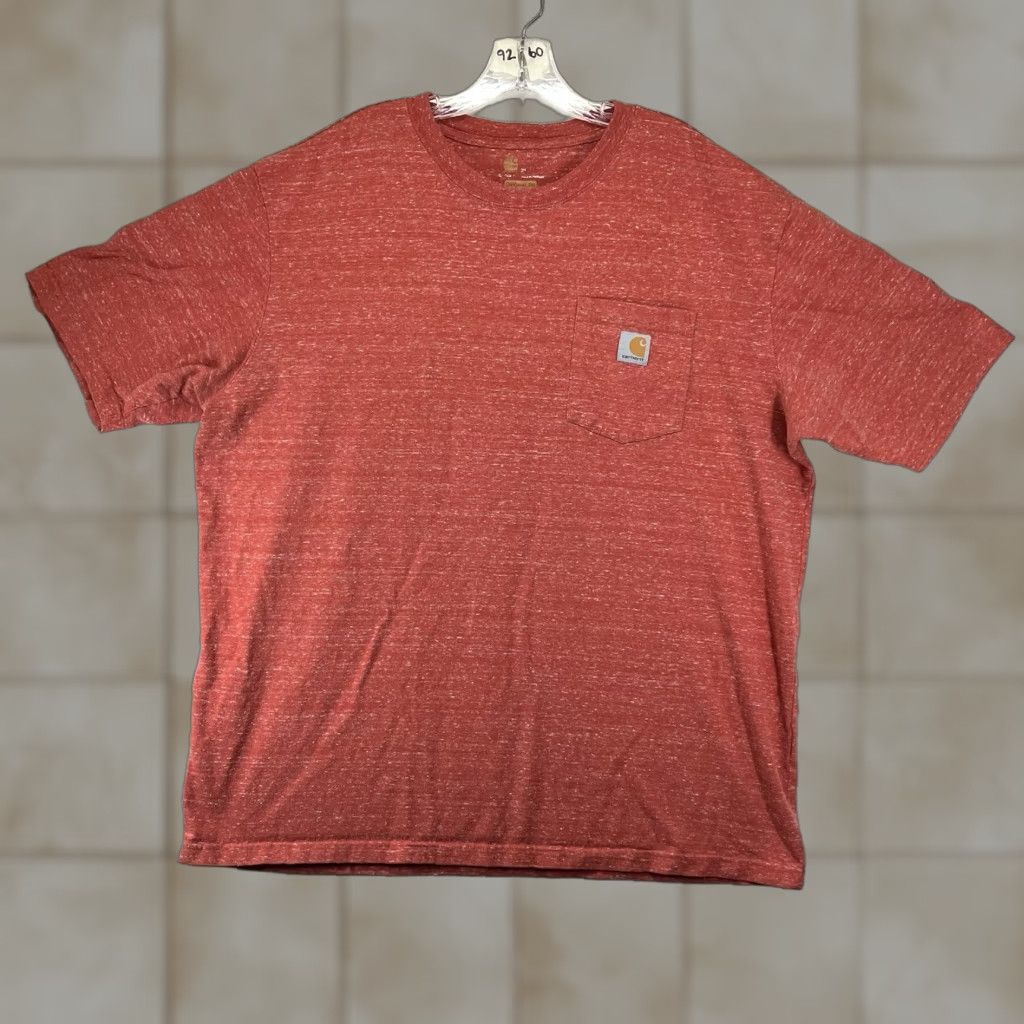 Carhartt Carhartt Shirt Mens XL Heather Red Original Fit Crewneck Short Sleeve Pocket Grunge American Mens Size US XL / EU 56 / 4 - 1 Thumbnail