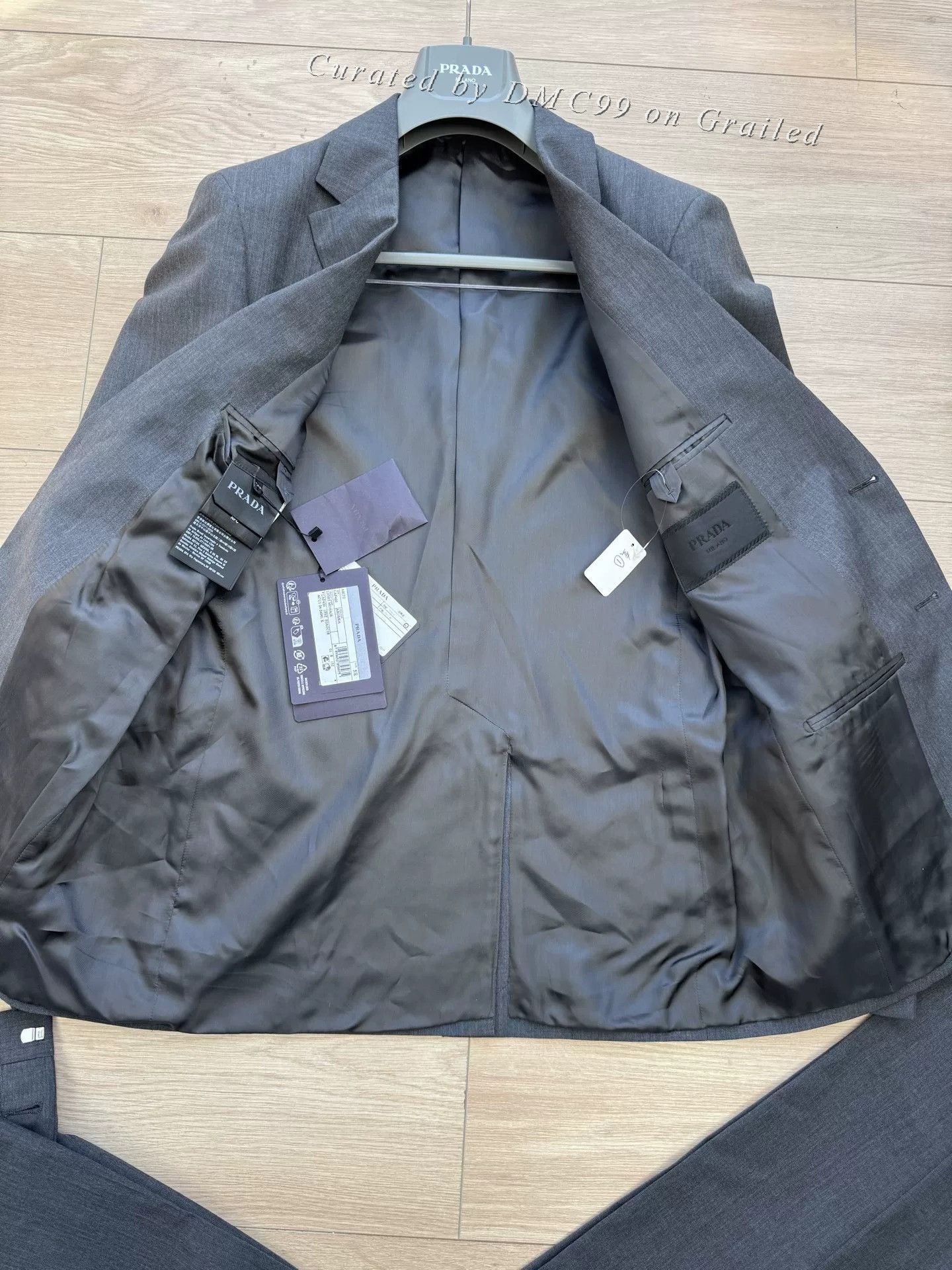 Prada Prada Dark Grey Two-Piece Suit Size US M / EU 48-50 / 2 - 5 Thumbnail