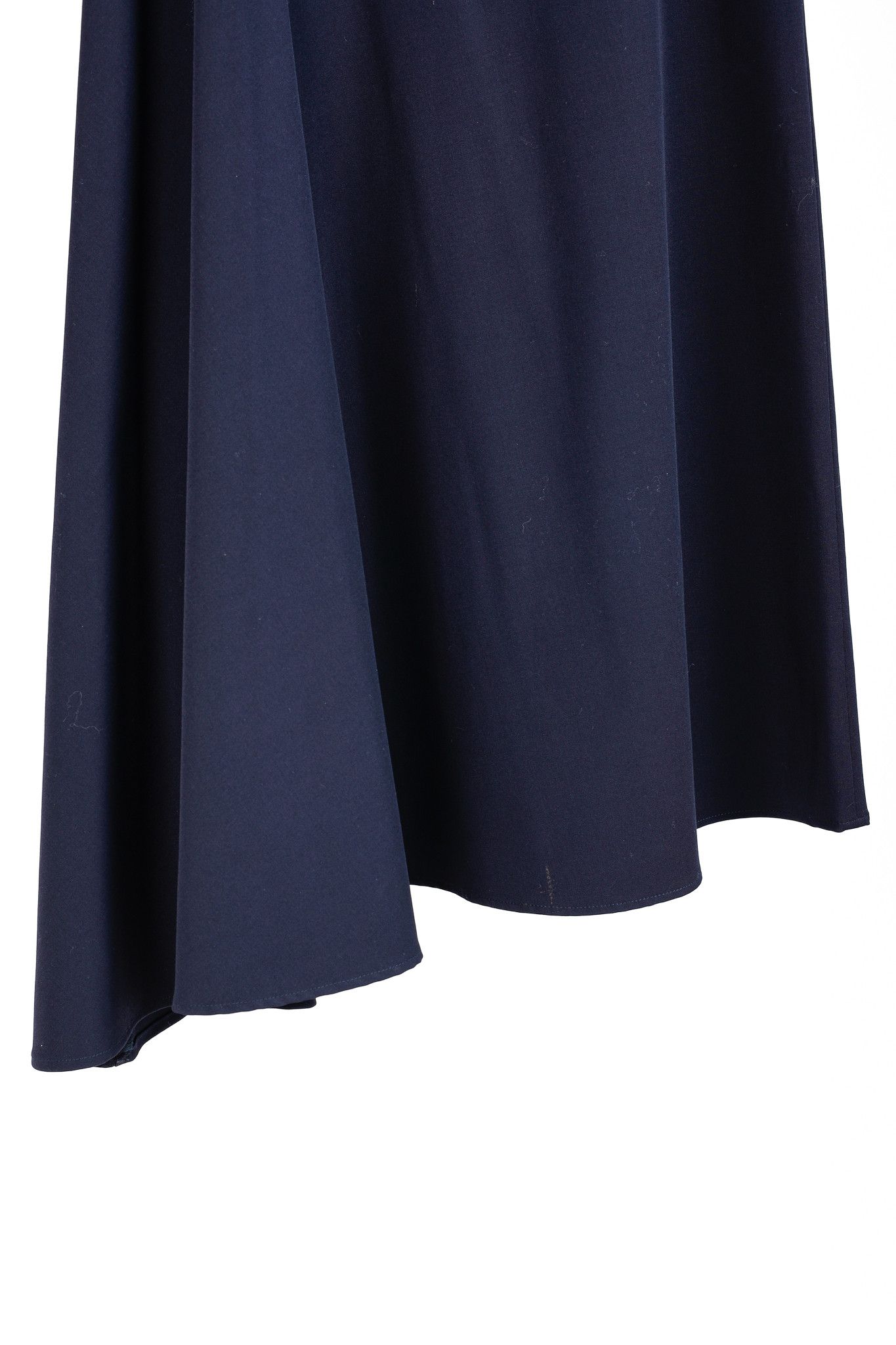 Sarah Pacini Sarah Pacini AW16 Navy Wool-Blend Long Asymmetrical Skirt Size 28" / US 6 / IT 42 - 5 Thumbnail