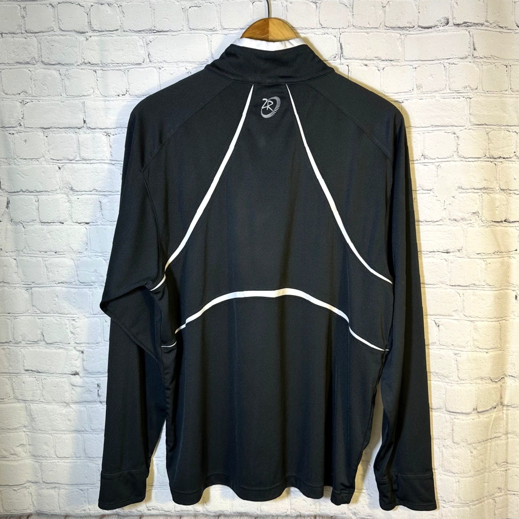 Vintage Zero Restriction Mens Tour Series Quarter Zip Pullover Black White Size M Size US M / EU 48-50 / 2 - 7 Thumbnail