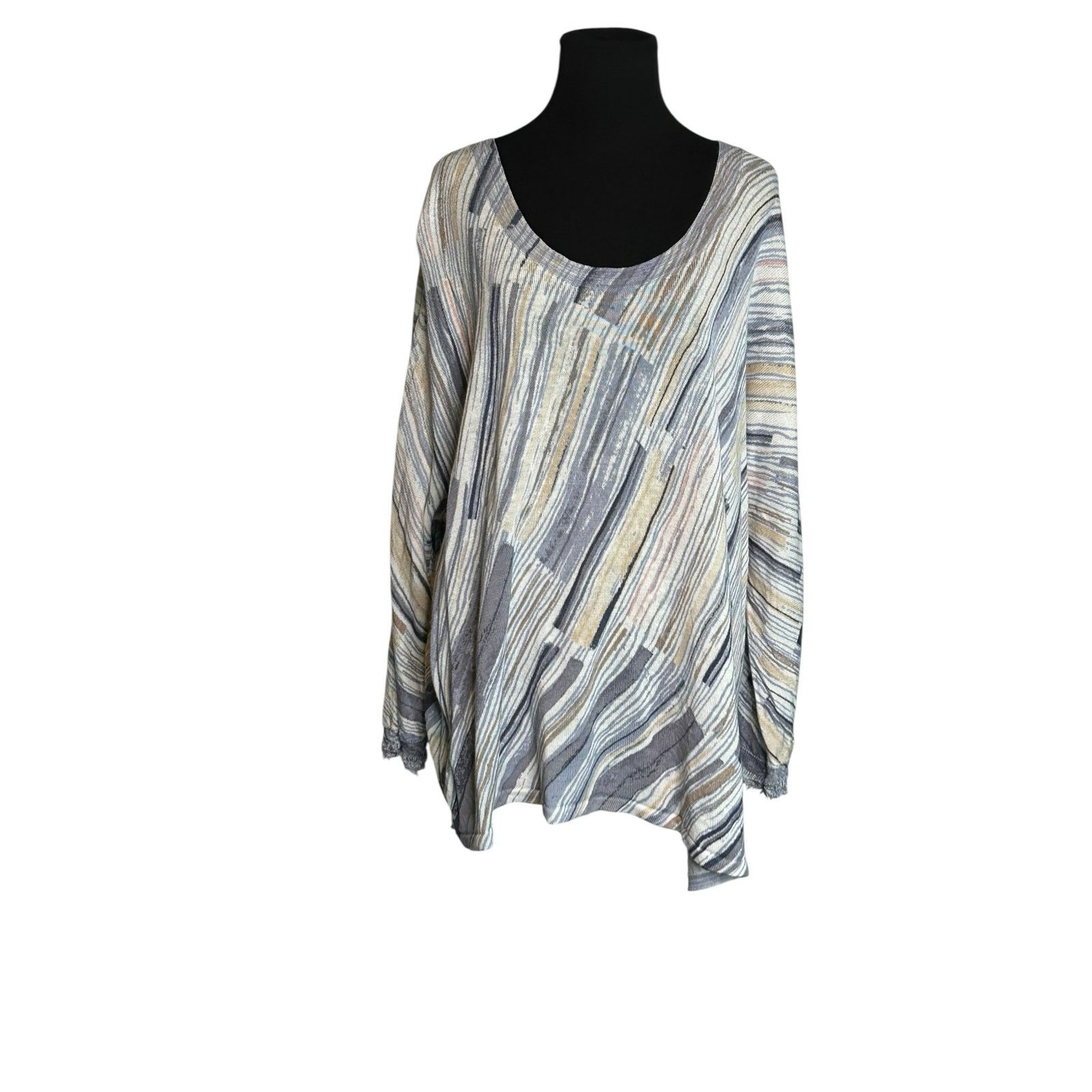 NIC+ZOE Nic + Zoe blue stripes lightweight tunic sweater size 3X Size 3XL / US 20-22 - 8 Thumbnail