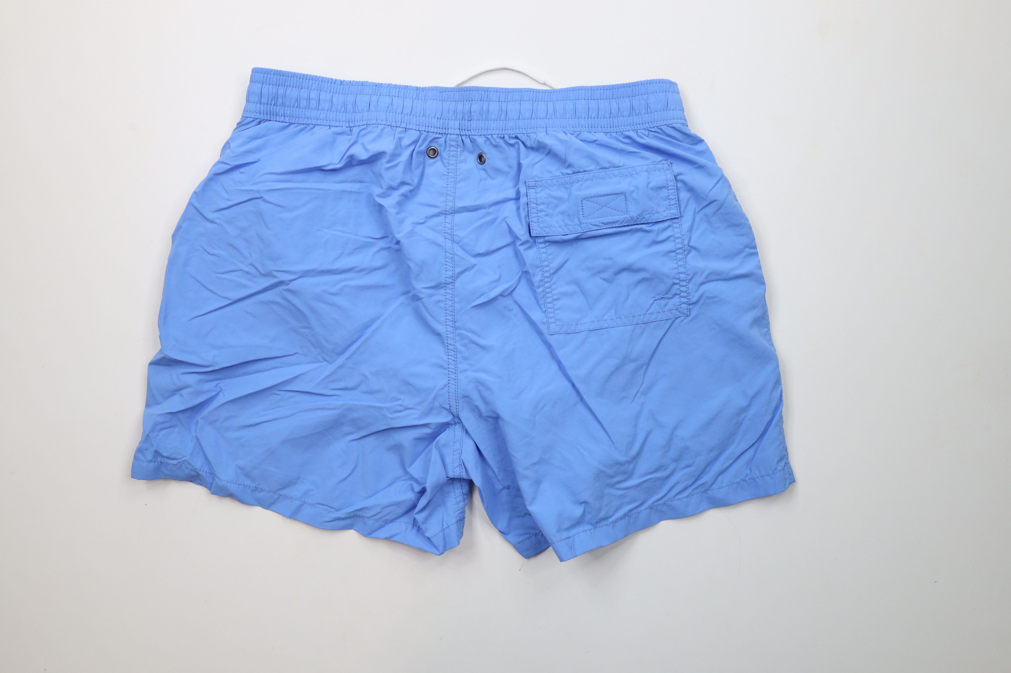 Ralph Lauren × Vintage Vintage 90s Ralph Lauren Above Knee Shorts Swim Trunks Blue Size US 36 / EU 52 - 8 Thumbnail