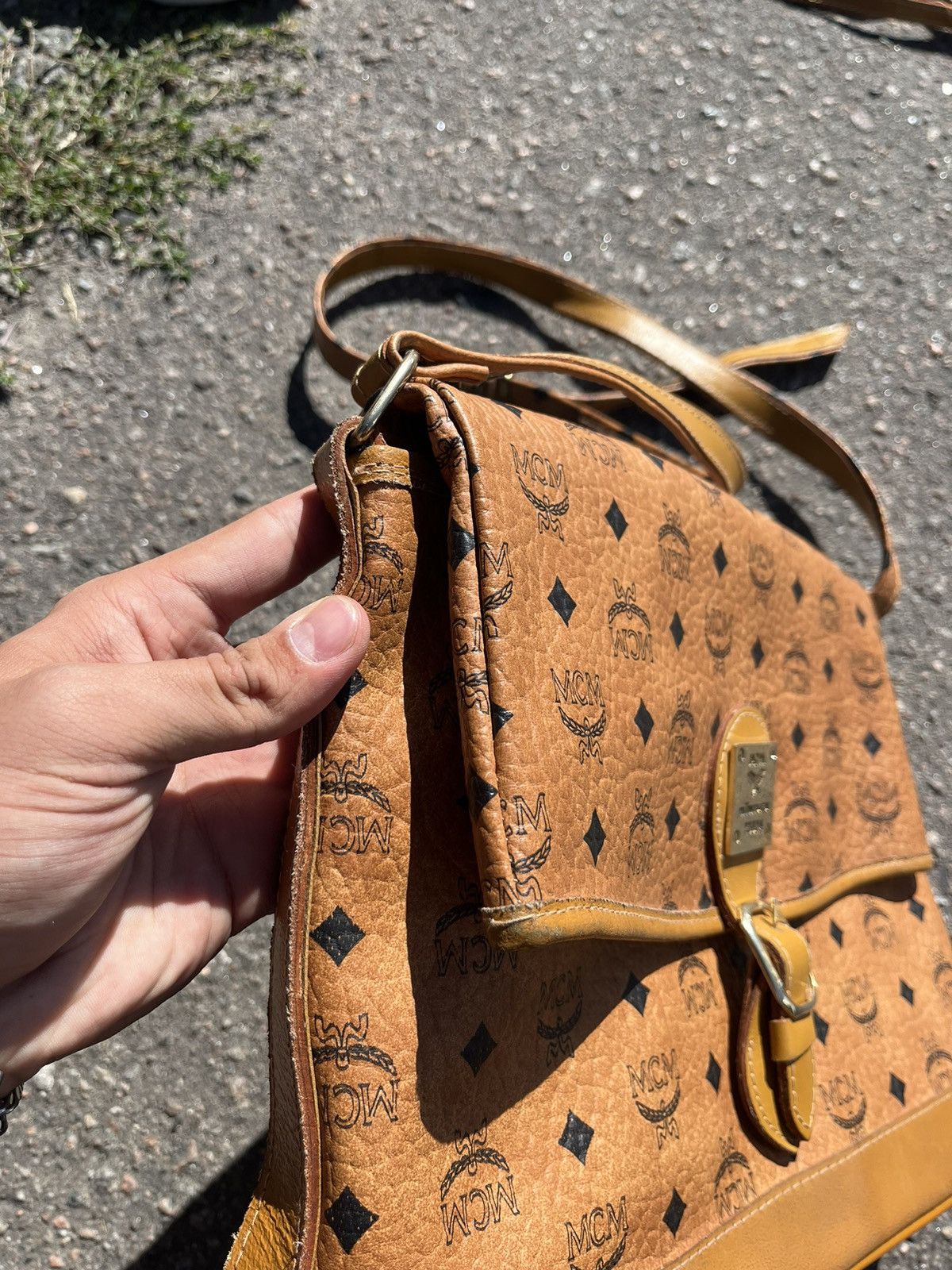 MCM Vintage MCM Monogram Bag Luxury Designer Size ONE SIZE - 5 Thumbnail