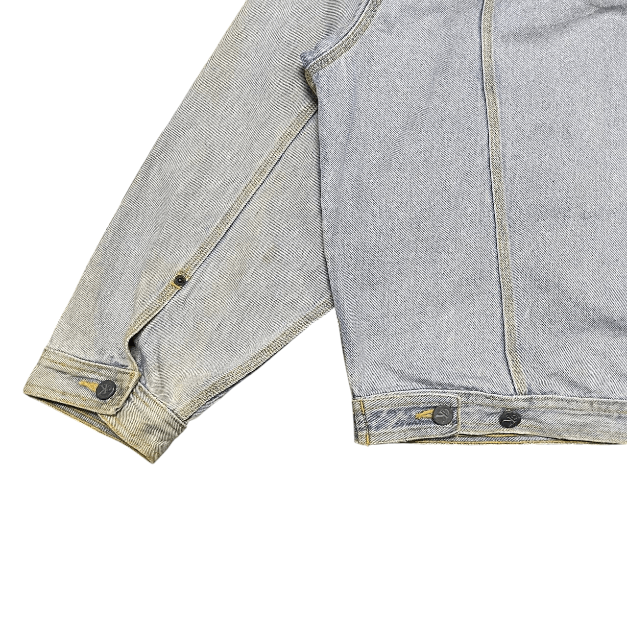 Calvin Klein Vintage CK Calvin Klein Denim Jacket Cut Off Collar Size US L / EU 52-54 / 3 - 14 Thumbnail