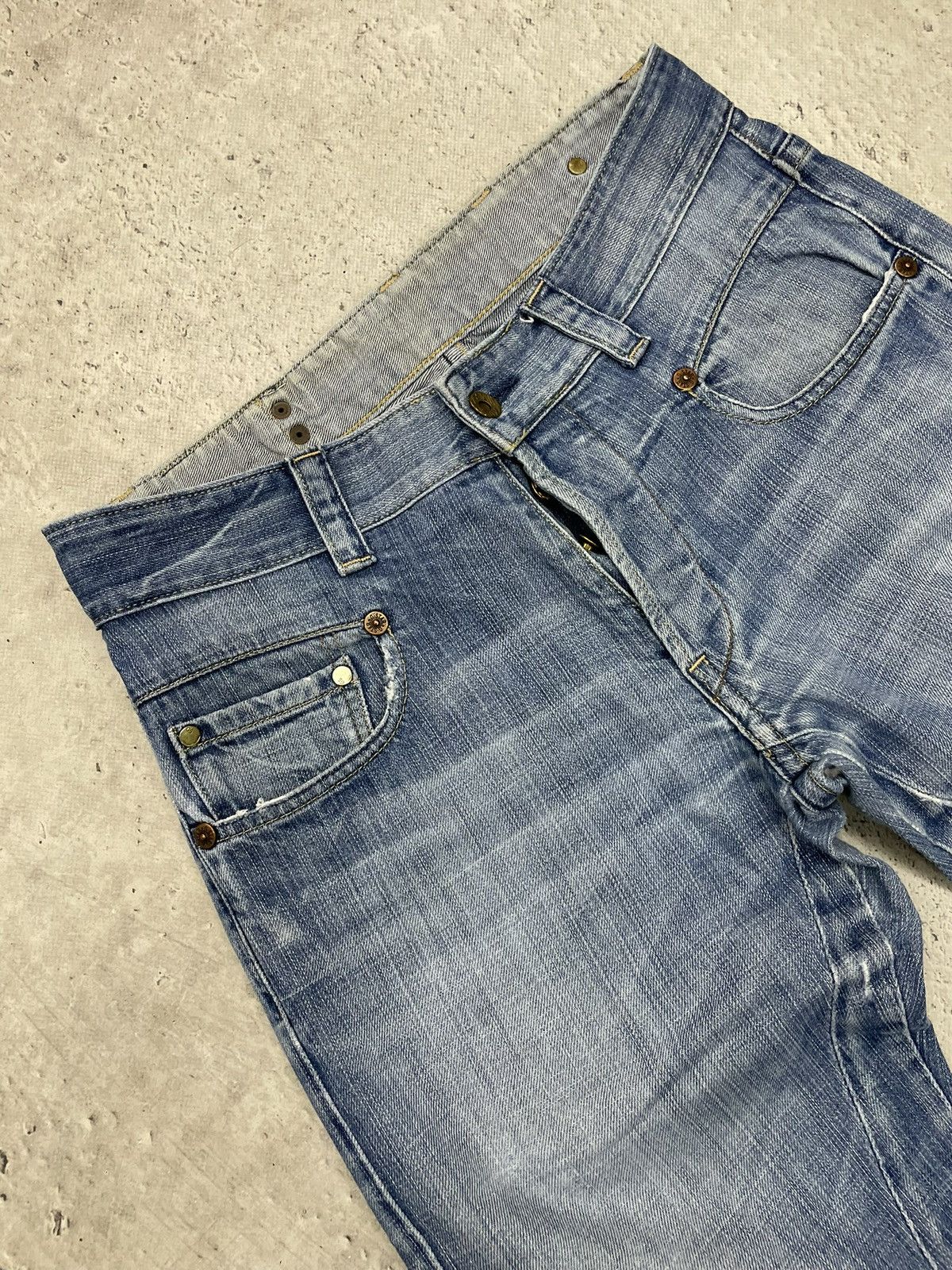 G-Star G-Star faded flared blue denim pants Y2K utility streetwear Size US 31 - 4 Thumbnail