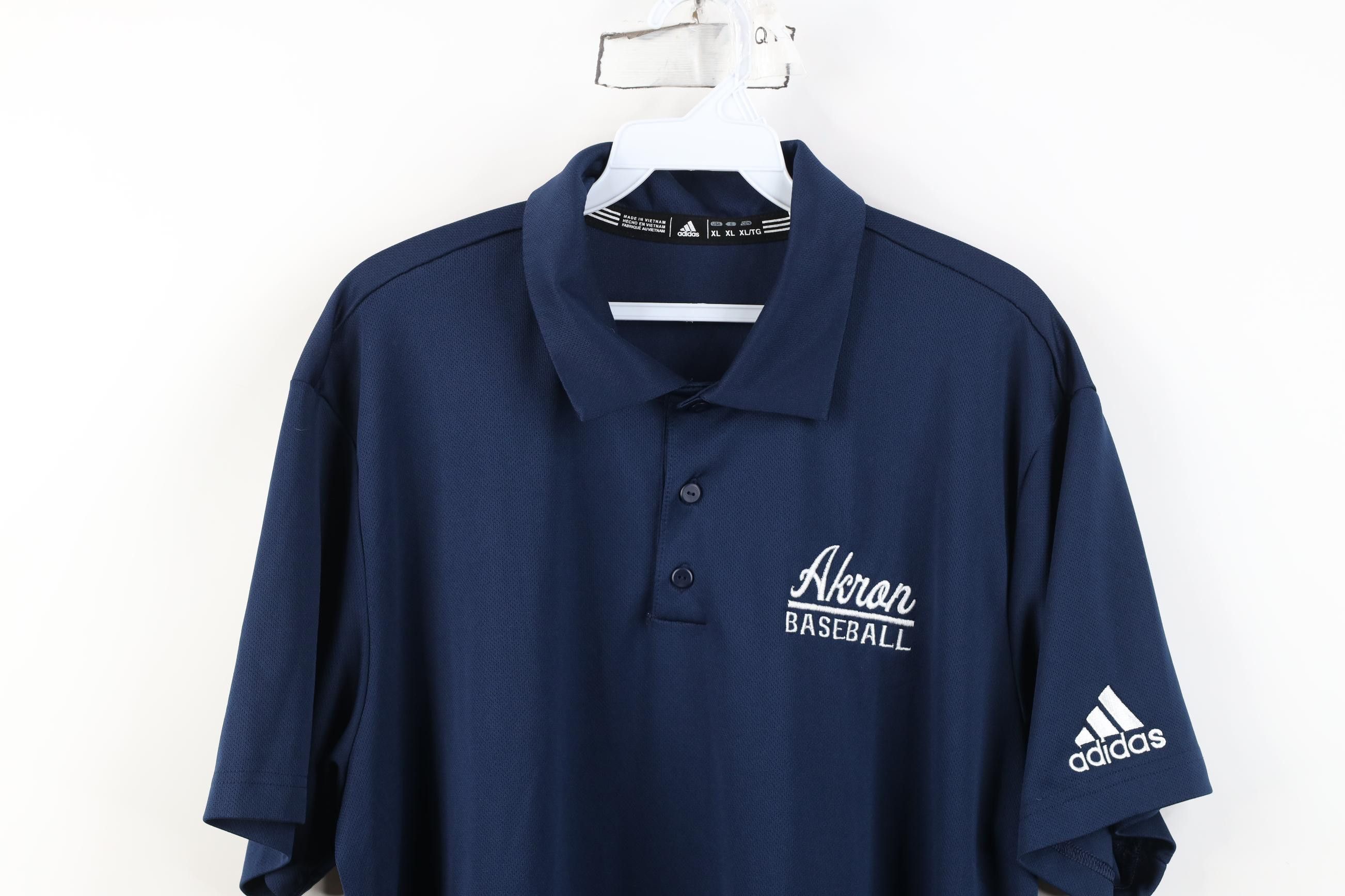 Adidas Adidas University of Akron Baseball Golf Polo Shirt Blue Size US XL / EU 56 / 4 - 2 Thumbnail