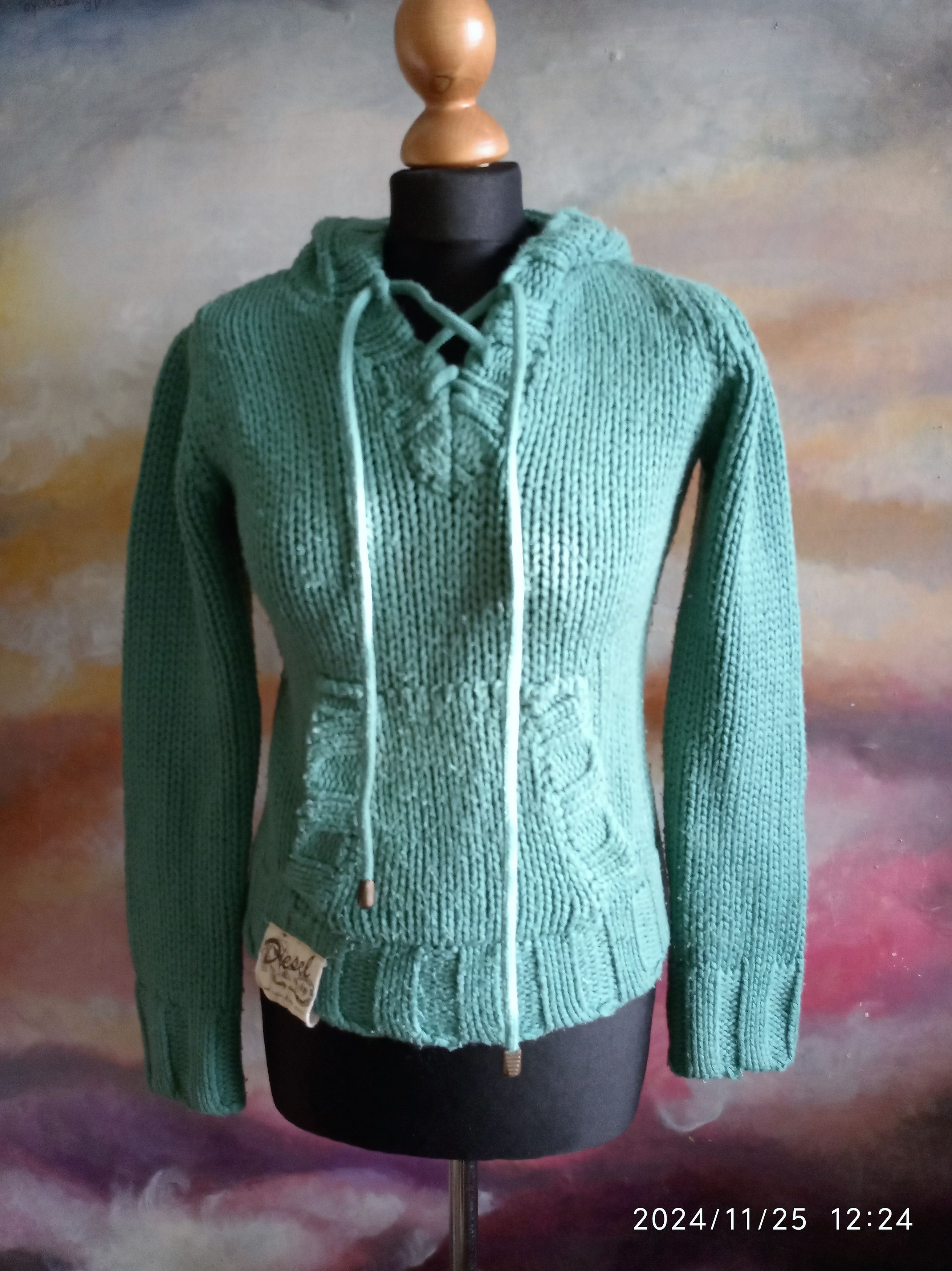 Diesel × Vintage Diesel vintage kangaroo sweater Size XS / US 0-2 / IT 36-38 - 3 Thumbnail