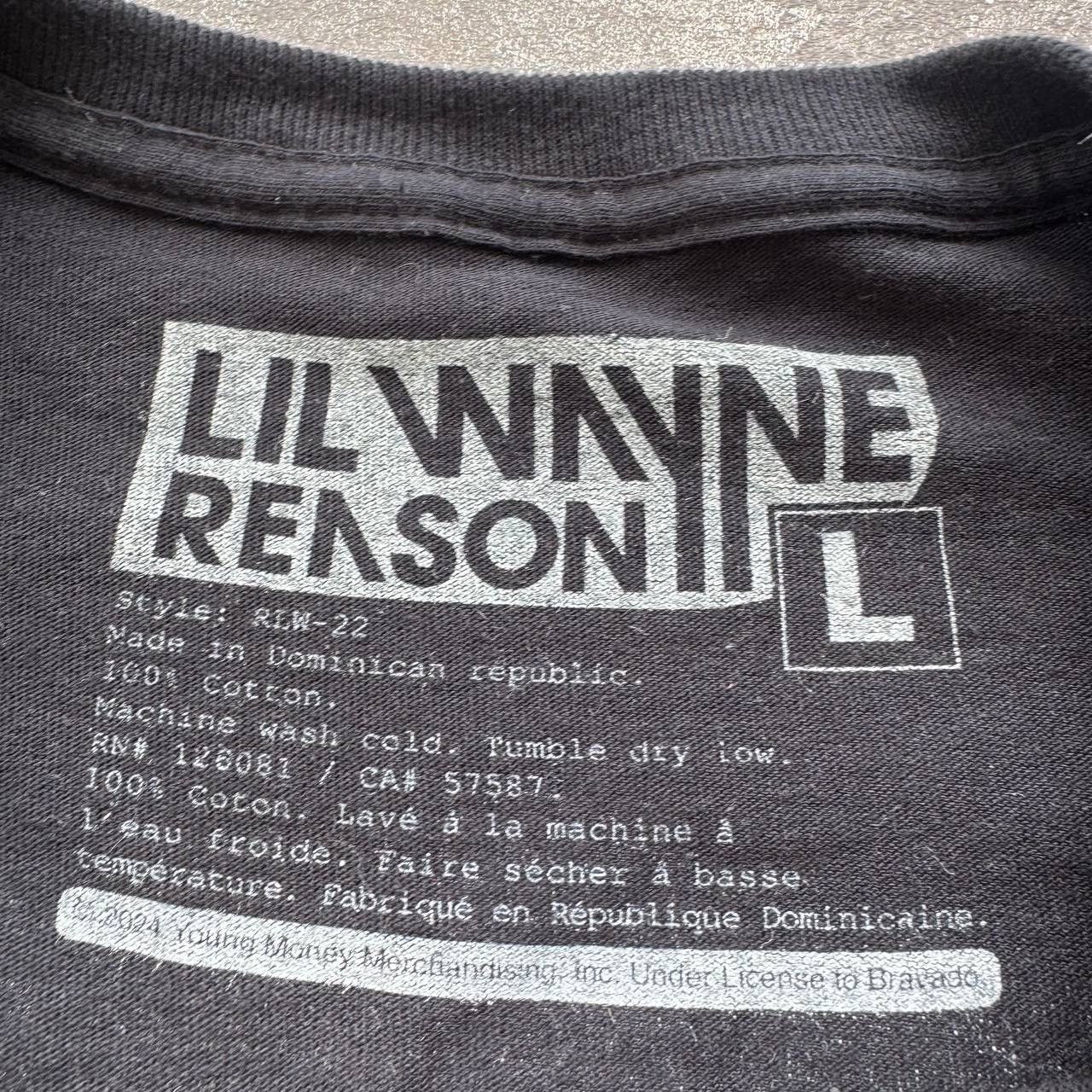 Rap Tees Lil Wayne OG Double Side Printed T-Shirt Size US L / EU 52-54 / 3 - 9 Thumbnail