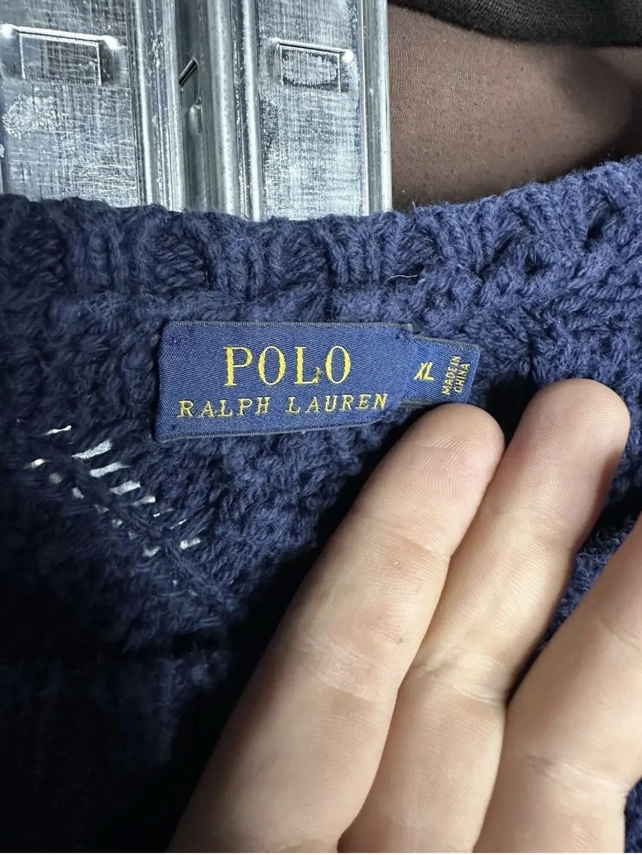 Polo Ralph Lauren POLO RALPH LAUREN Cable Big Knit Sweater Size XL / US 12-14 / IT 48-50 - 3 Thumbnail