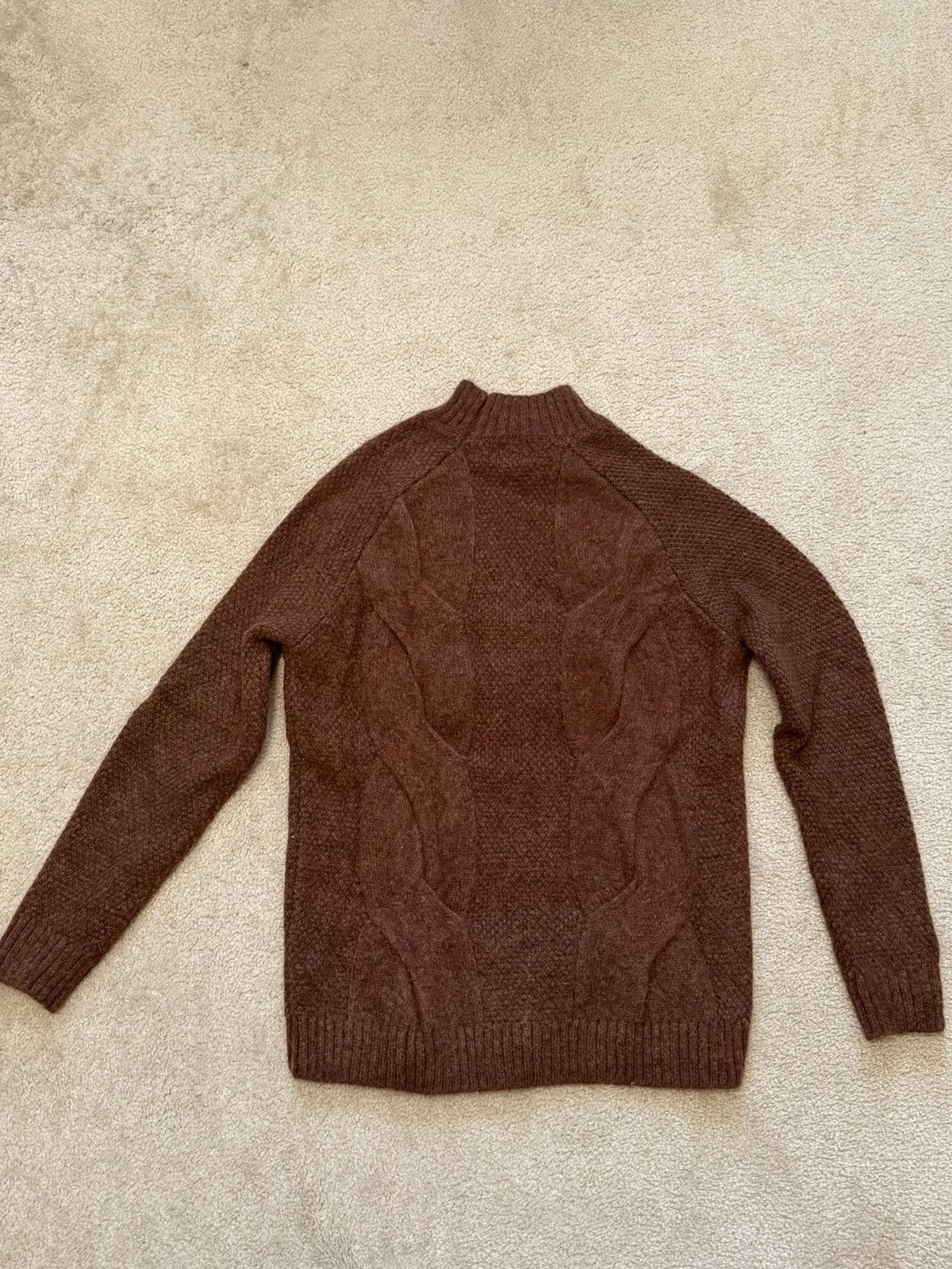 Zara Zara Cable-Knit Mock Neck Sweater Size US L / EU 52-54 / 3 - 5 Thumbnail