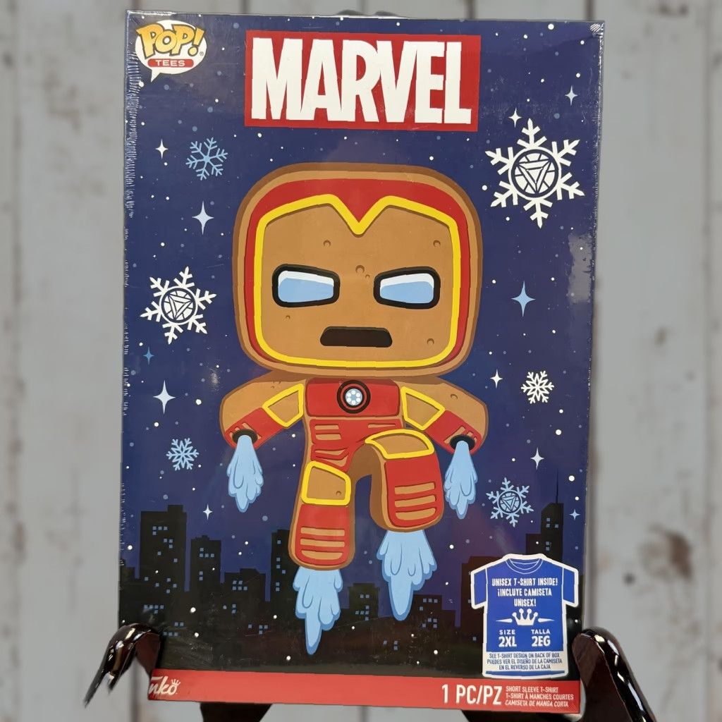 Vintage Funko Marvel Shirt T-Shirt Mens 2XL Black Holiday Hero Iron Man Pop Tees Graphic Size US XXL / EU 58 / 5 - 1 Thumbnail