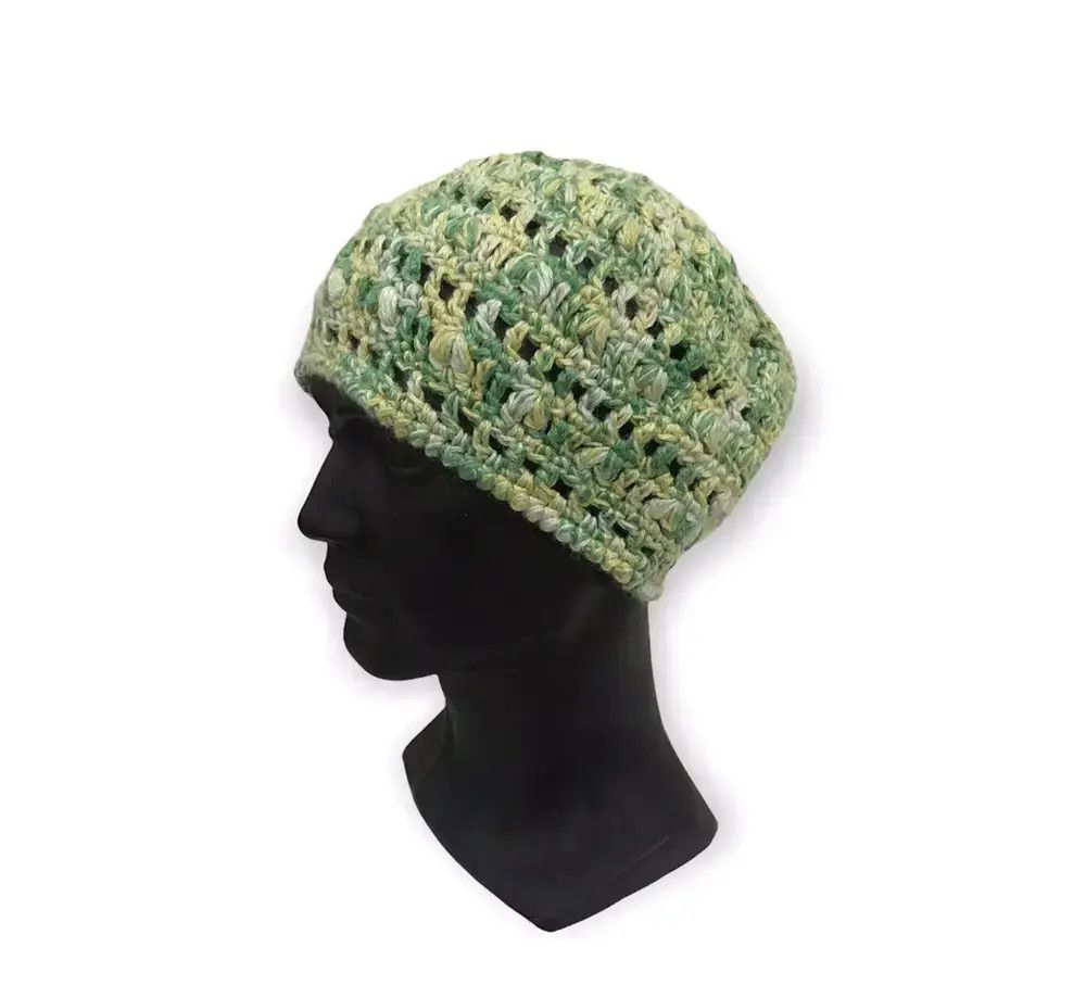 Japanese Brand Japanese Brand Crochet Knit Beanie Hat Size ONE SIZE - 1 Thumbnail