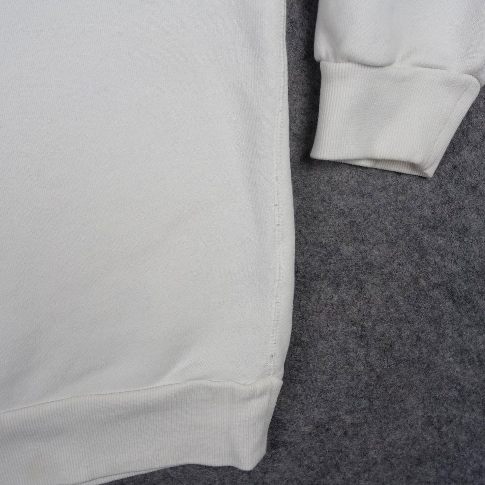Elwood Elwood Sweatshirt Mens L White Organic Cotton Fleece Crewneck Pullover Thick Size US L / EU 52-54 / 3 - 5 Thumbnail