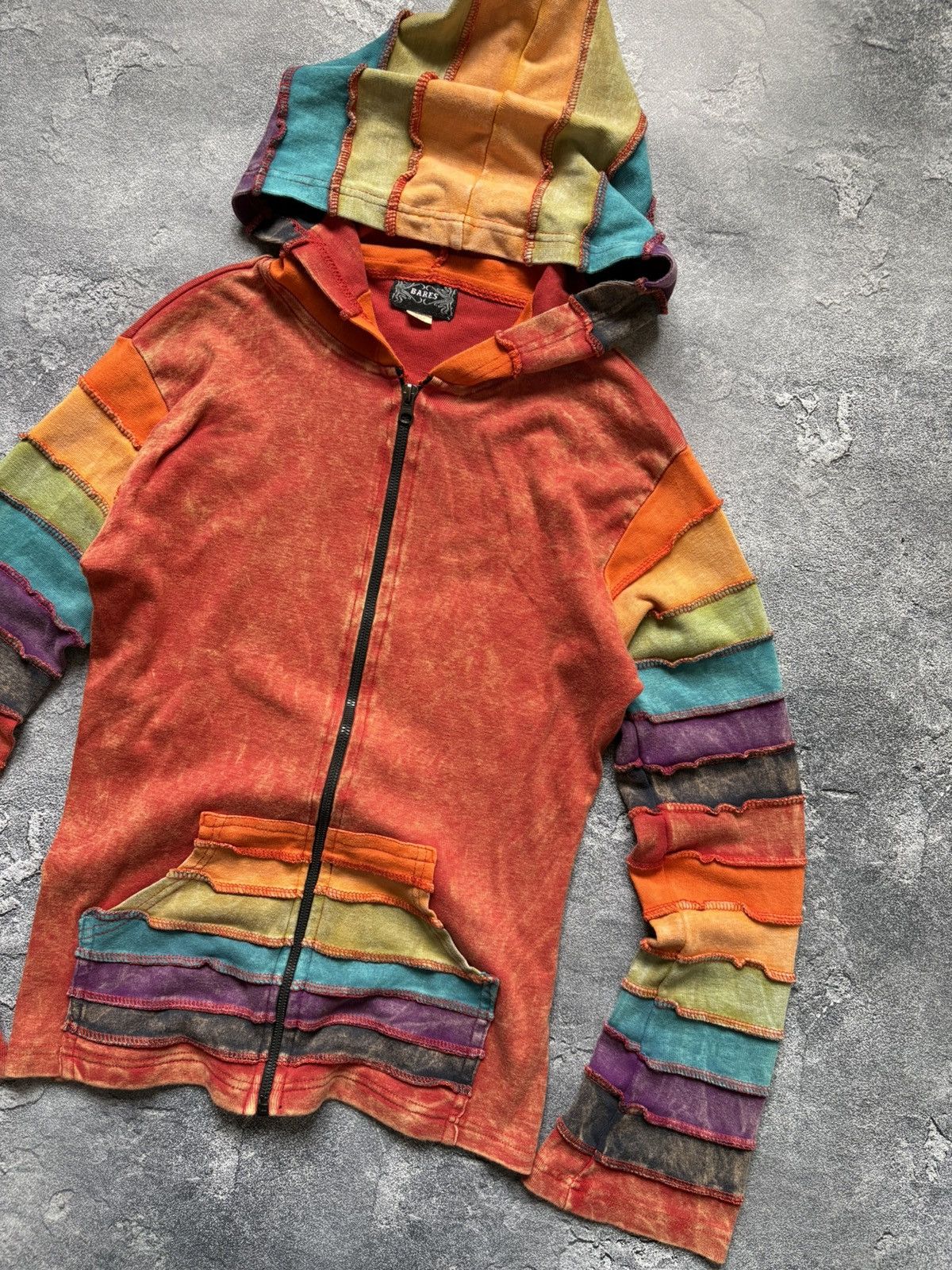 Japanese Brand Crazy Vintage Y2K Multicolour Japanese Zip Up Hoodie Size L / US 10 / IT 46 - 4 Thumbnail
