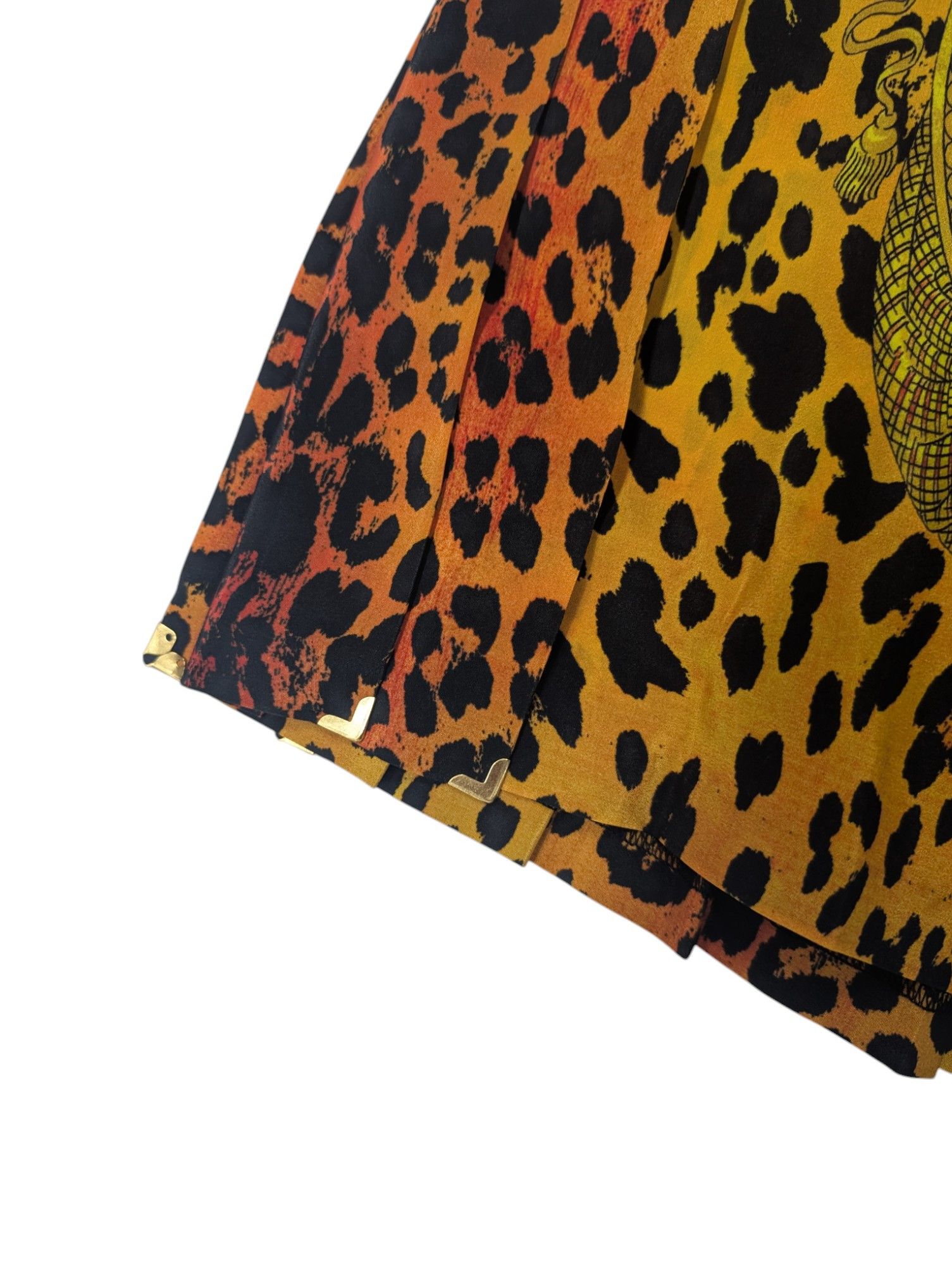 Versace Overall Print Silk Skirt Size 28" / US 6 / IT 42 - 5 Thumbnail