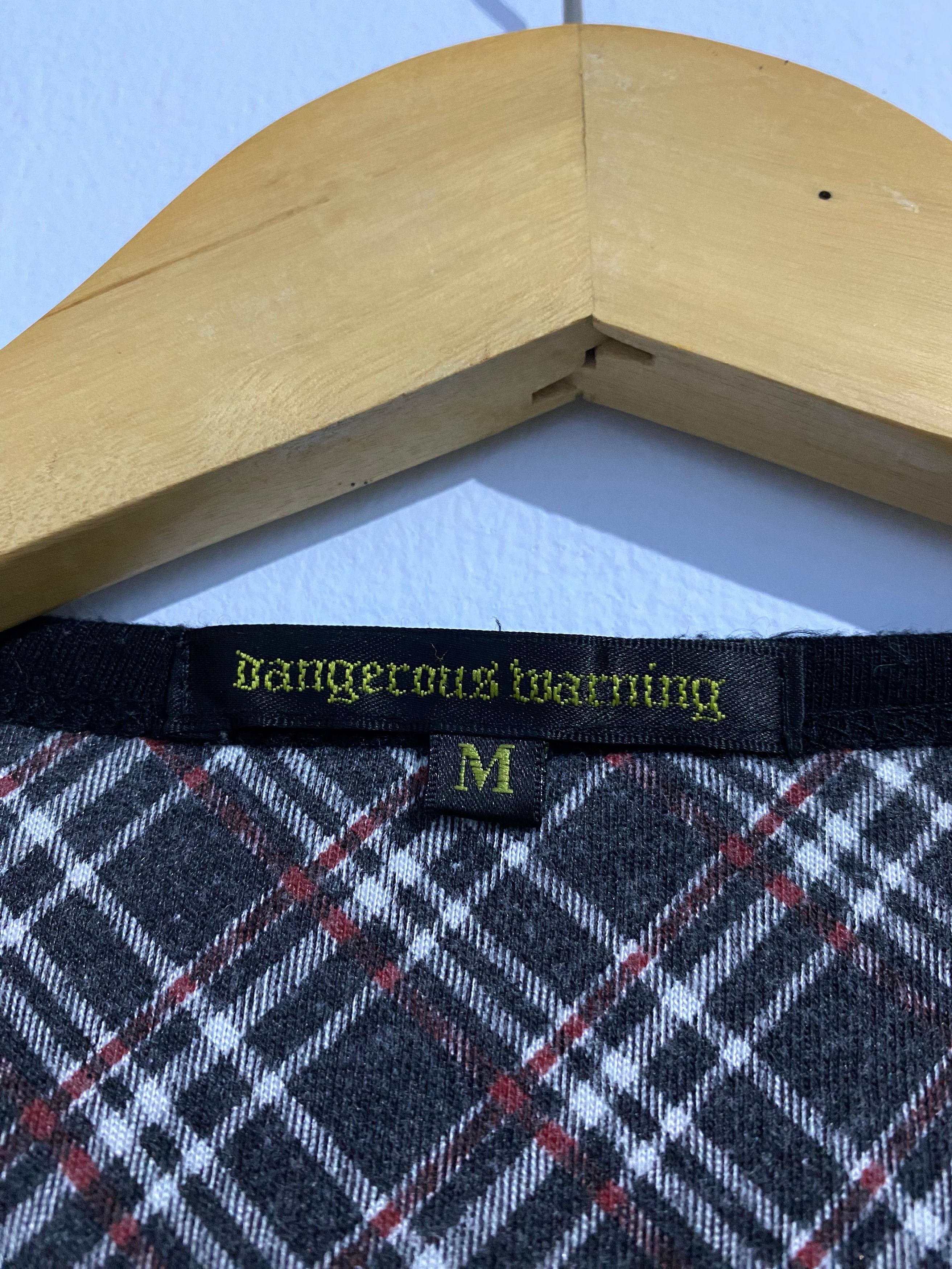 Japanese Brand Japanese Dangerous warning double layer tshirt Size US M / EU 48-50 / 2 - 5 Thumbnail