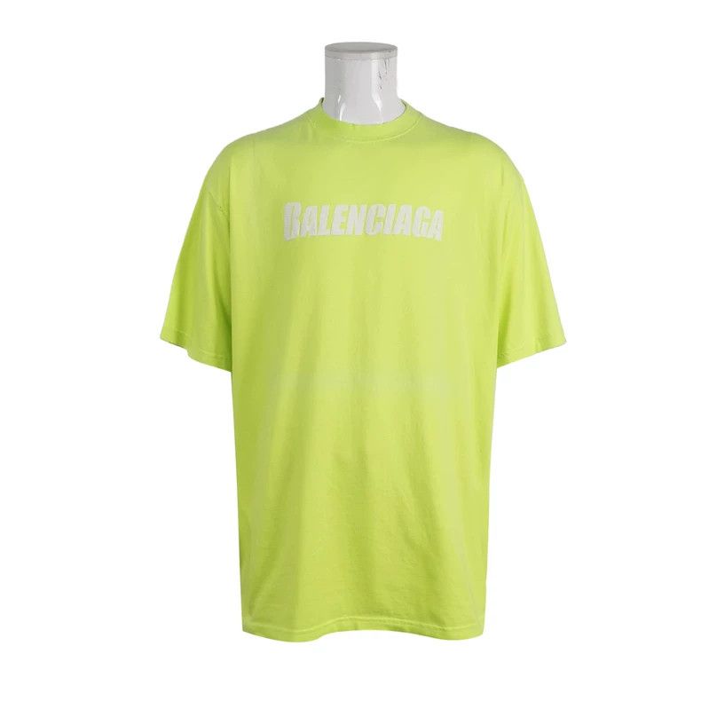 Balenciaga Balenciaga Cotton Letter Logo Crewneck T-Shirt M Size Size US M / EU 48-50 / 2 - 1 Thumbnail