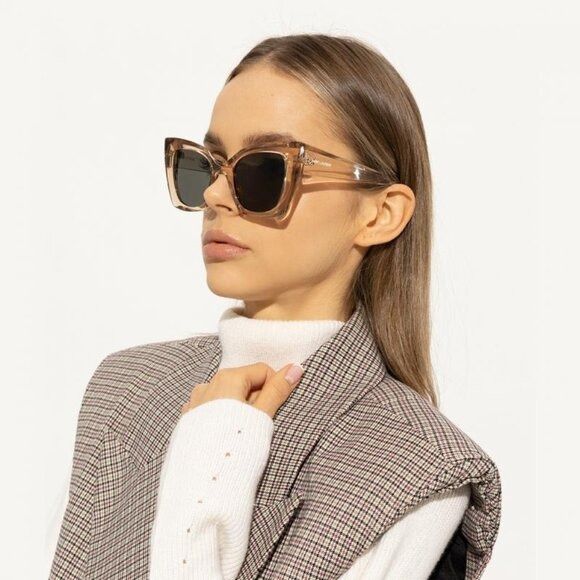 Saint Laurent Paris 🕶️ New Saint Laurent SL552 006 Sunglasses - Nude Frame Size ONE SIZE - 3 Thumbnail