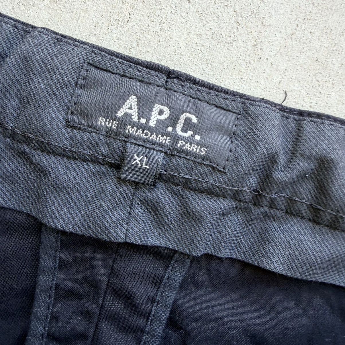 A.P.C. APC Rue Madame Chino Pants Black Size XL Flat Front Cotton Size US 37 - 3 Thumbnail