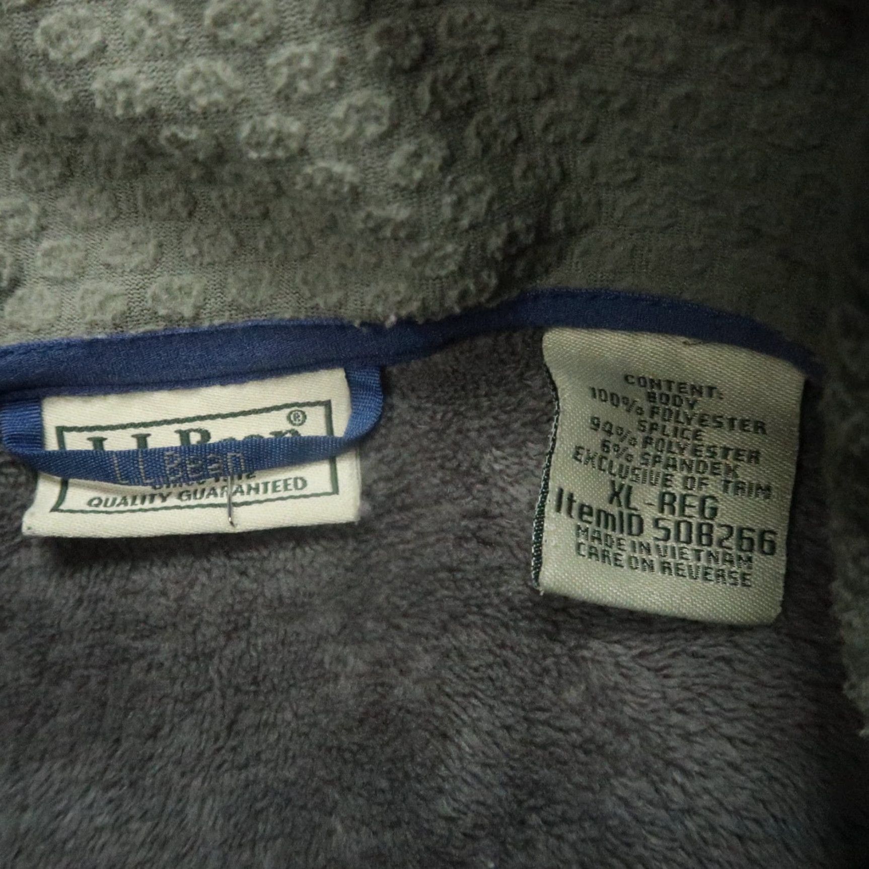 Vintage LL Bean Jacket Mens Extra Large Hybird Fleece Full Zip Pockets Gray Adventure Mens Size US XL / EU 56 / 4 - 3 Thumbnail