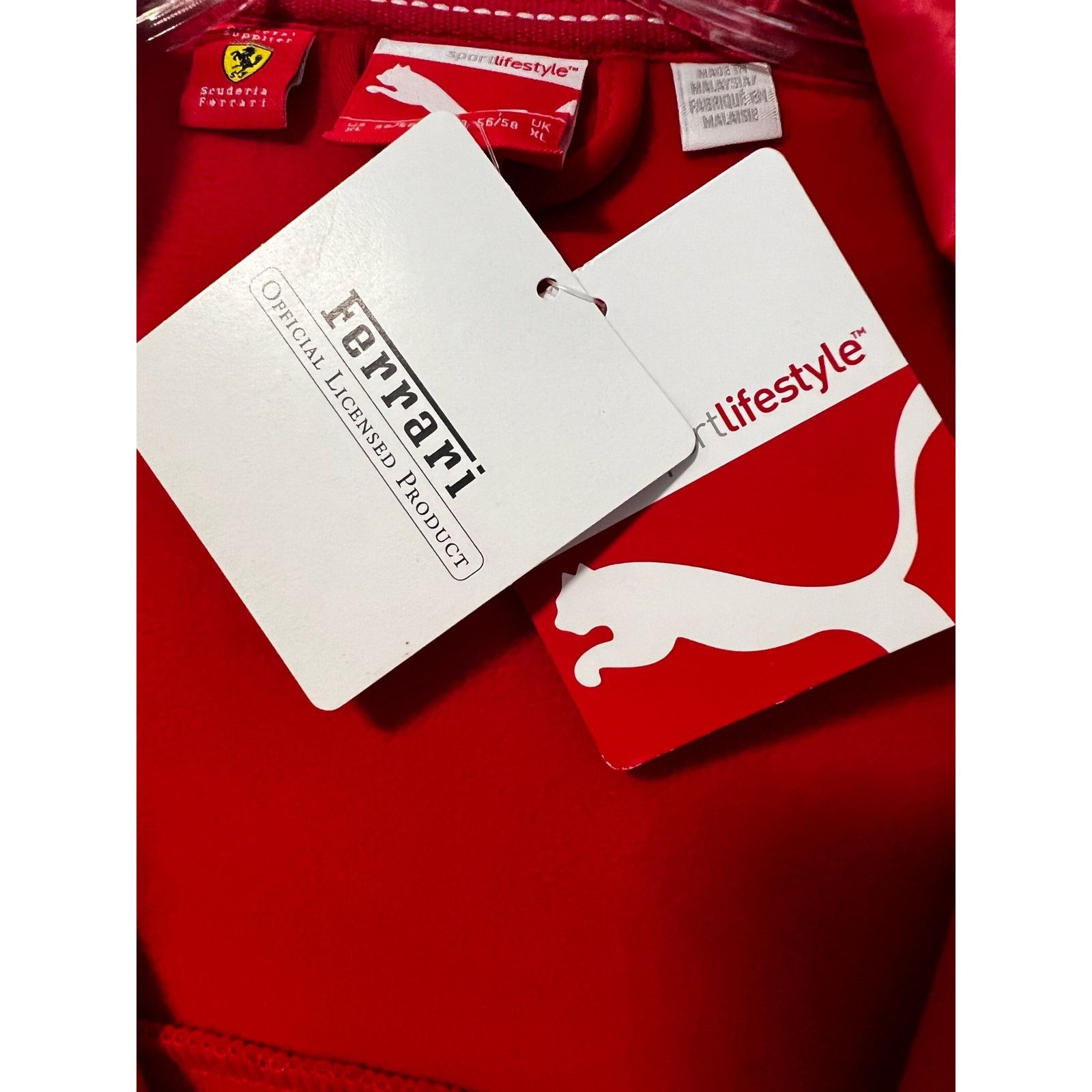 Puma NWT Puma Scuderia Ferrari Soft Shell Hooded Jacket Zip-up Size US XXL / EU 58 / 5 - 7 Thumbnail