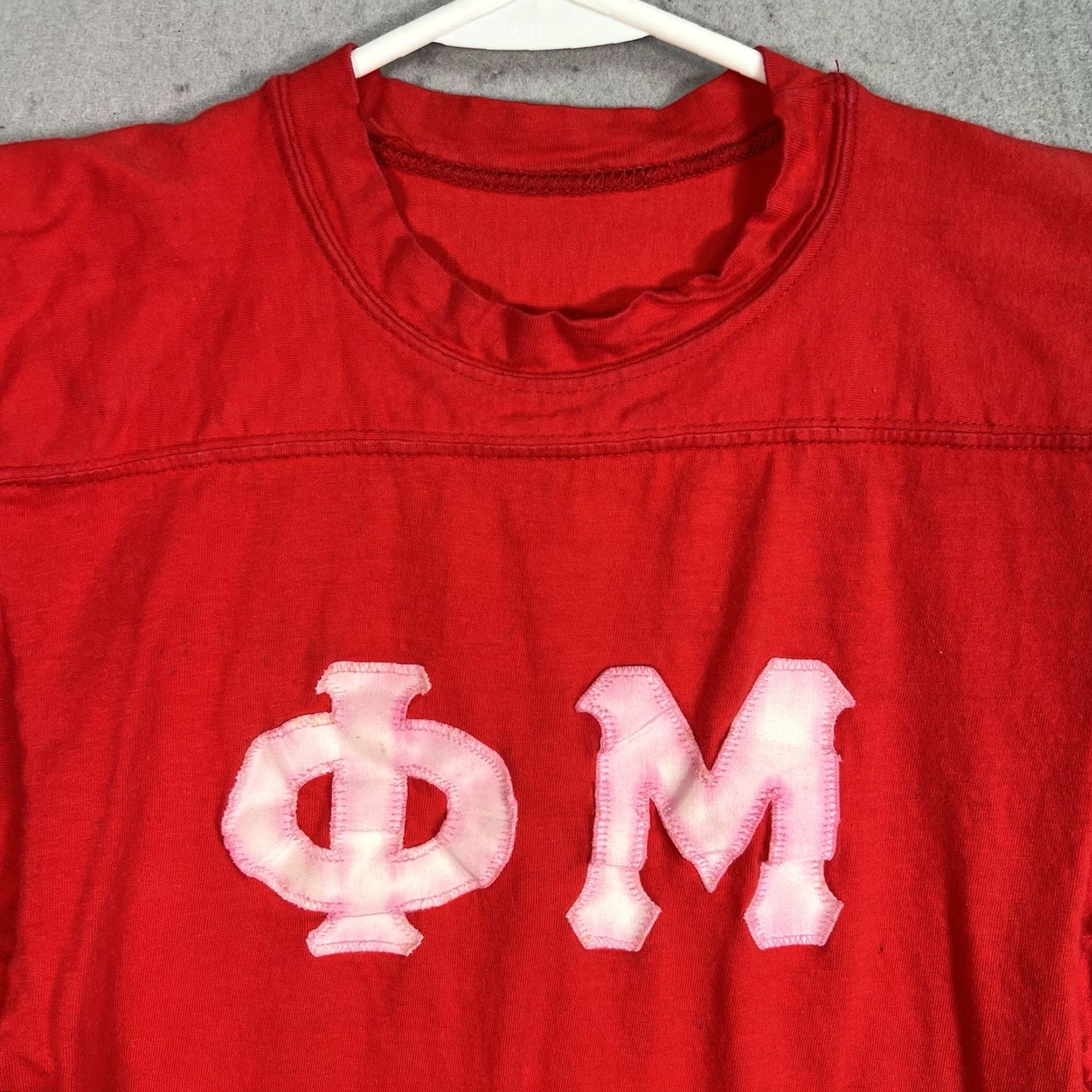 Russell Athletic VINTAGE 70s Russell Athletic Phi Mu T-Shirt Adult XS Red Sportswear Mens Size US XS / EU 42 / 0 - 3 Thumbnail