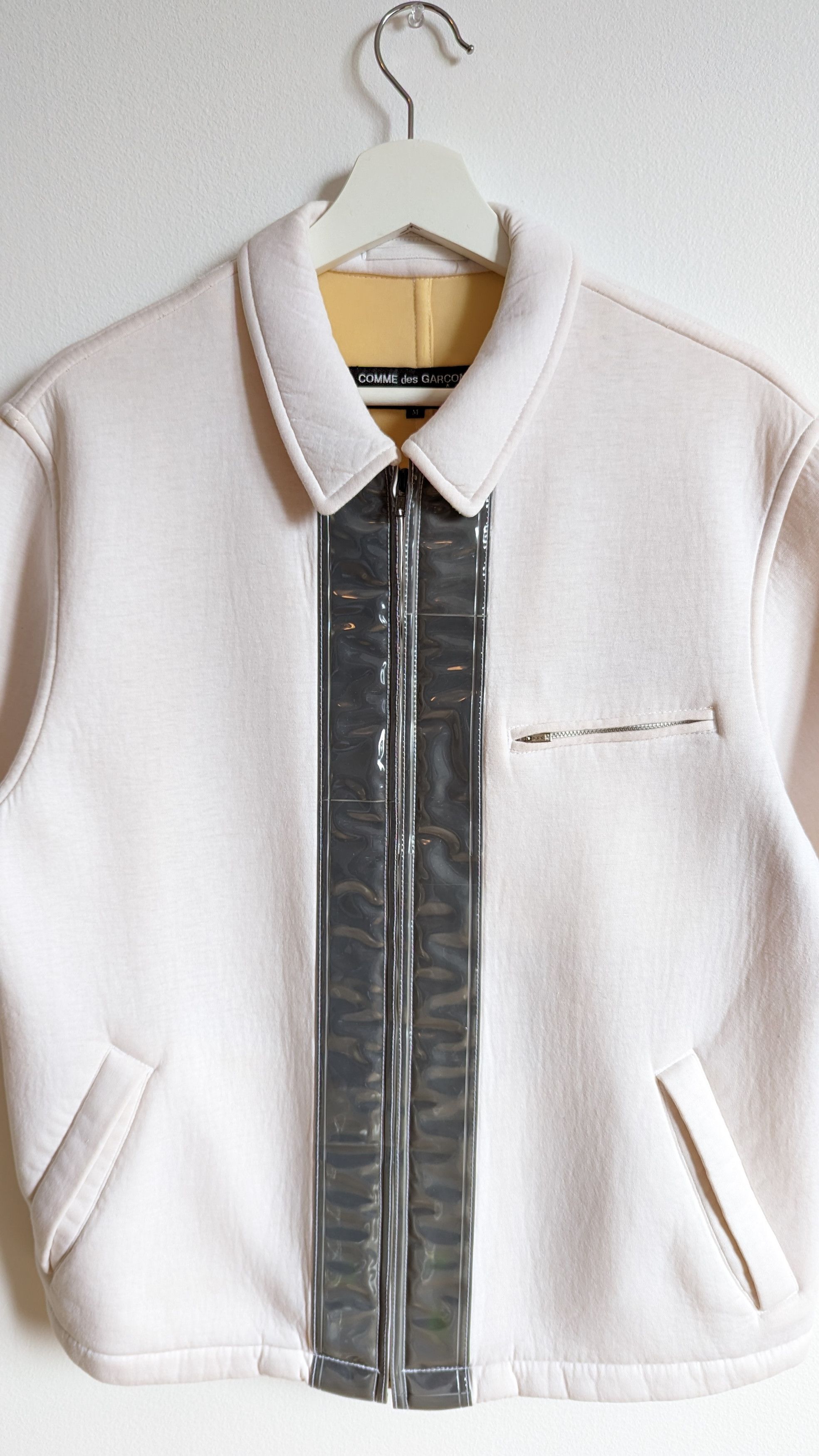 Comme des Garcons Homme Plus AD1995 Short Sleeves Zip Up Reflective Shirt Size US M / EU 48-50 / 2 - 2 Thumbnail