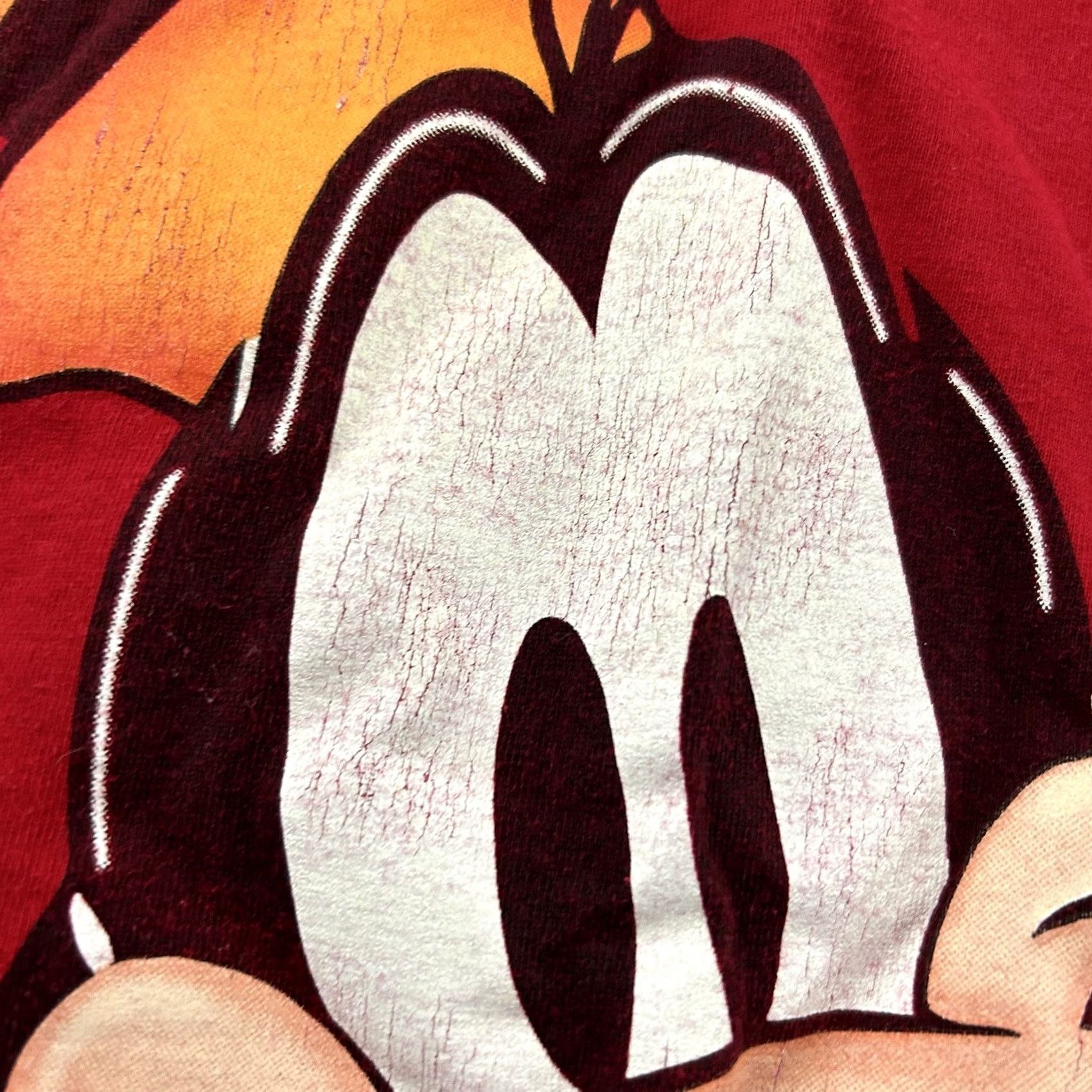 Disney VINTAGE Disney Sleepy Heads Goofy Short Sleeve T Shirt Mens One Size Red Size US M / EU 48-50 / 2 - 2 Thumbnail