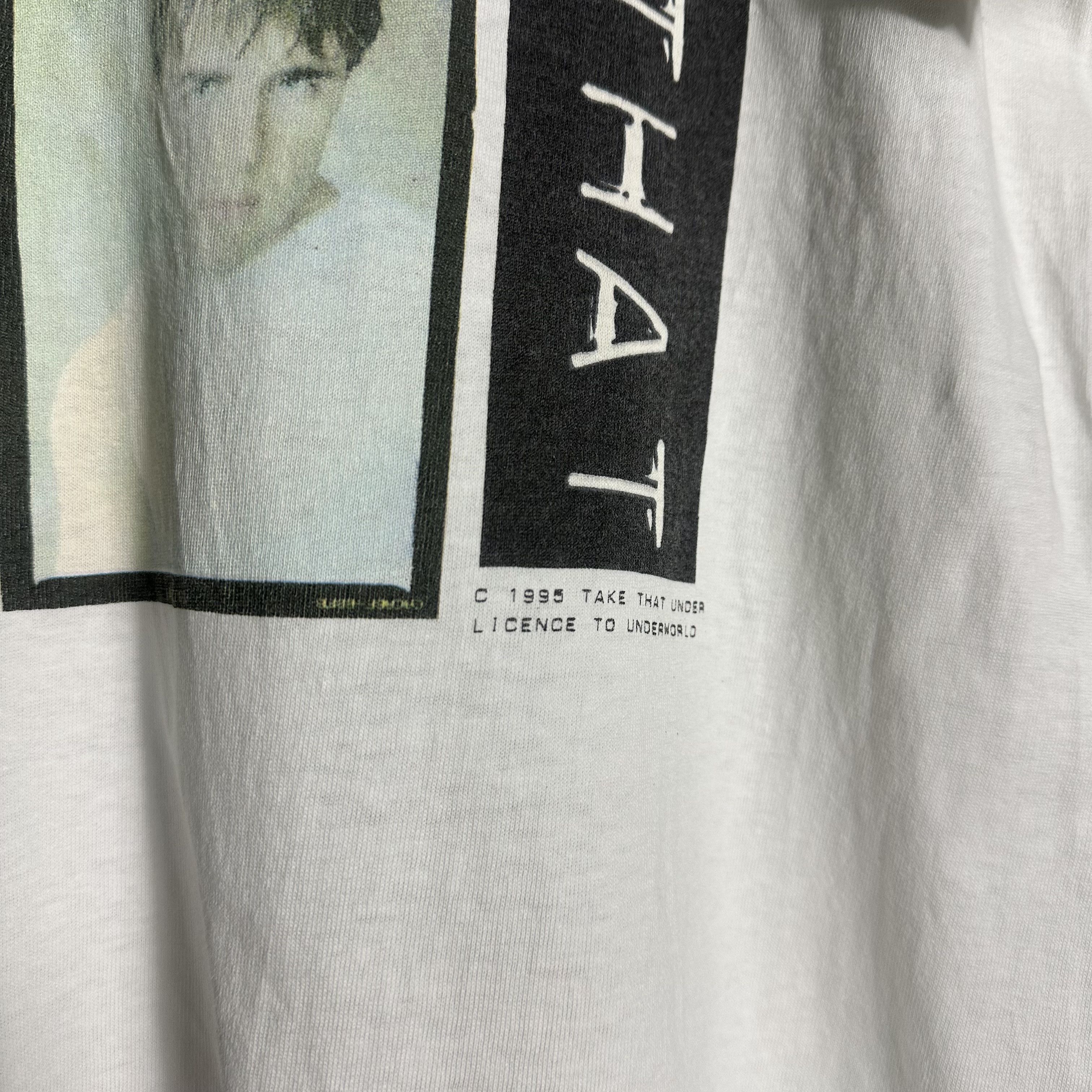 Band Tees 🔥RARE🔥Vintage 90s Take That World Tour 1995 Promo T-shirt Size US M / EU 48-50 / 2 - 3 Thumbnail