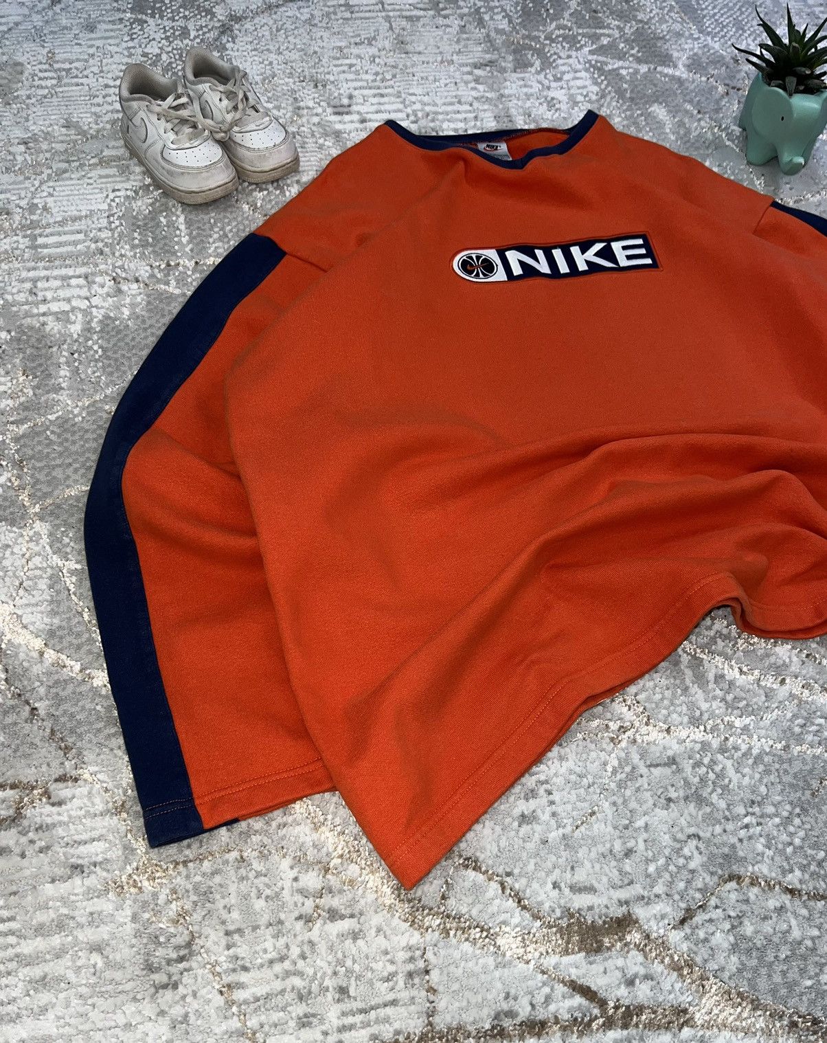 Nike × Vintage NIKE VINTAGE 90S BIG LOGO SWEATSHIRT BOXY FIT Y2K CREWNECK Size US XL / EU 56 / 4 - 3 Thumbnail