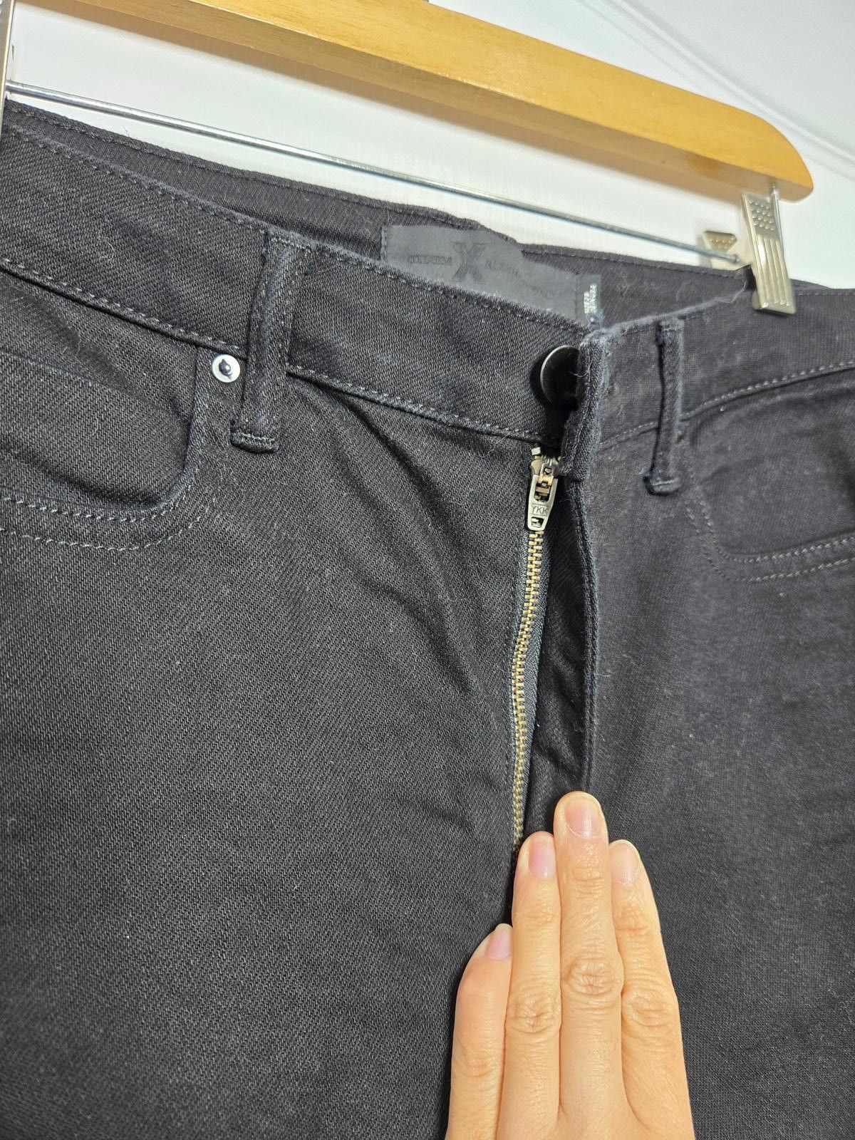 Alexander Wang Alexander Wang Jeans Women's 29 Black Denim Skinny Dark Wash Size 29" - 3 Thumbnail
