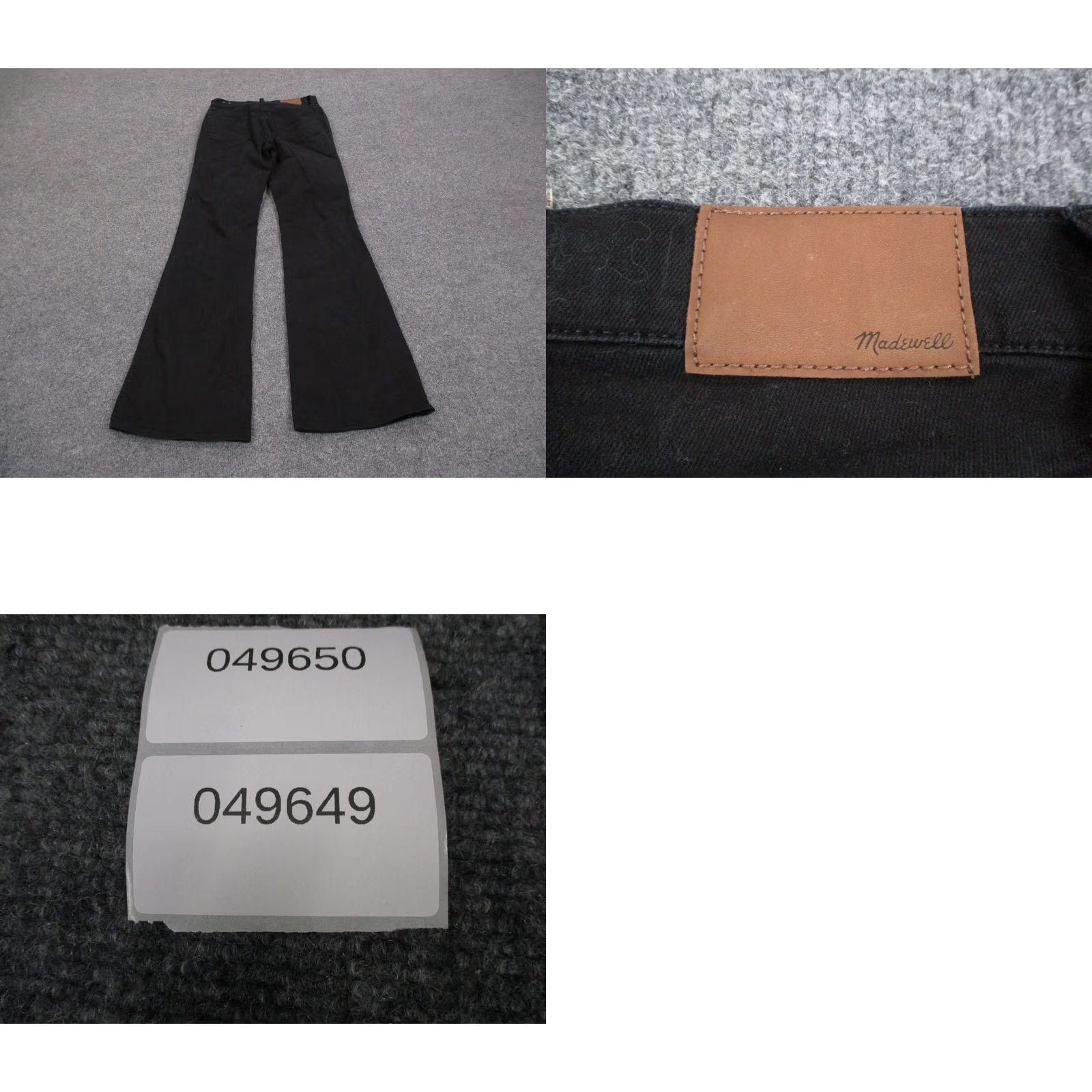Madewell Madewell Jeans Women's 26 Black Denim Flare Bootcut Casual Wide Size 26" / US 2 / IT 38 - 9 Thumbnail