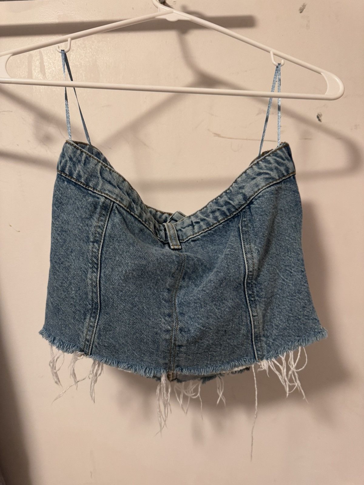 Zara Denim Tube Top Size S / US 4 / IT 40 - 2 Thumbnail