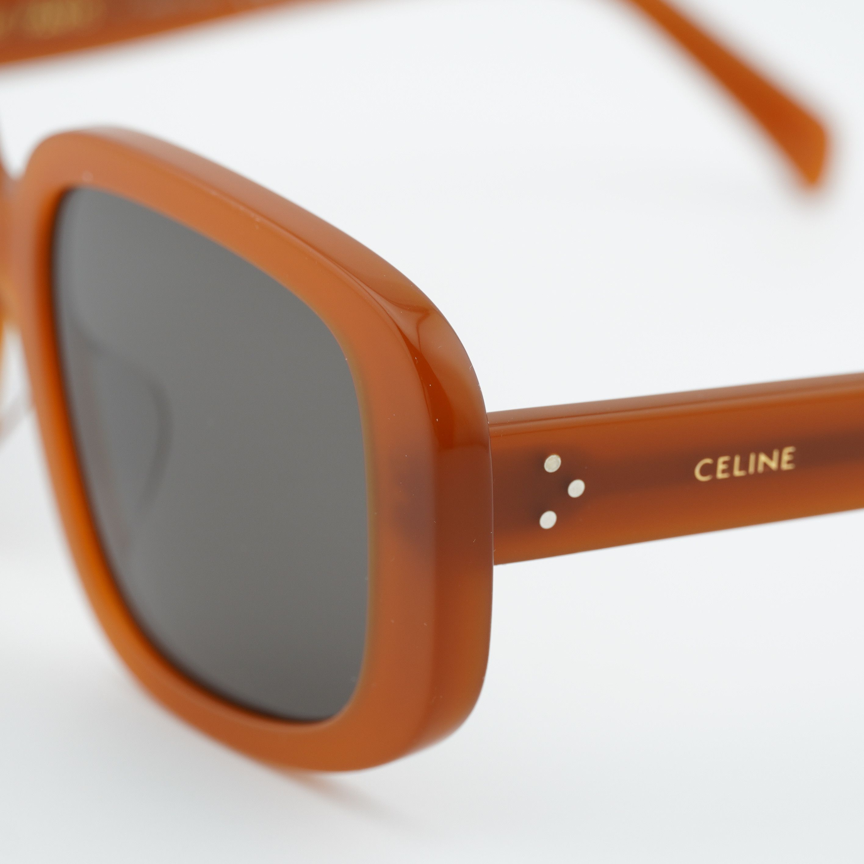 Celine Celine CL40299U 45A Sunglasses Shiny Brown Square Frame Size ONE SIZE - 7 Thumbnail