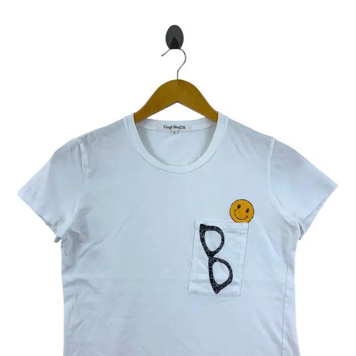 Vintage VING NEUF 29 JAPAN Fashion Brands Smiley Face Tee Shirt Size XS / US 0-2 / IT 36-38 - 3 Thumbnail