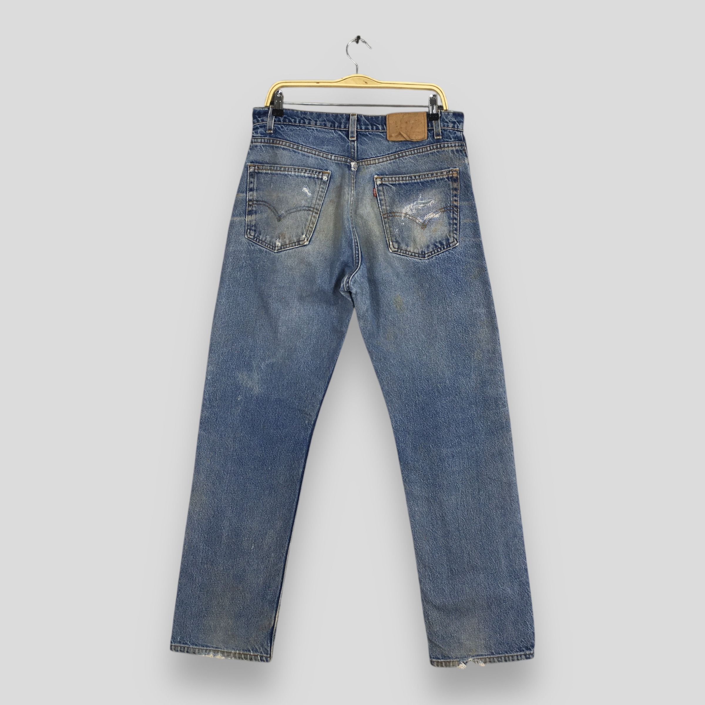 Levi's Size 32x31 Vintage 90s Levi's 505 Light Wash Jeans S397 Size US 32 / EU 48 - 7 Thumbnail