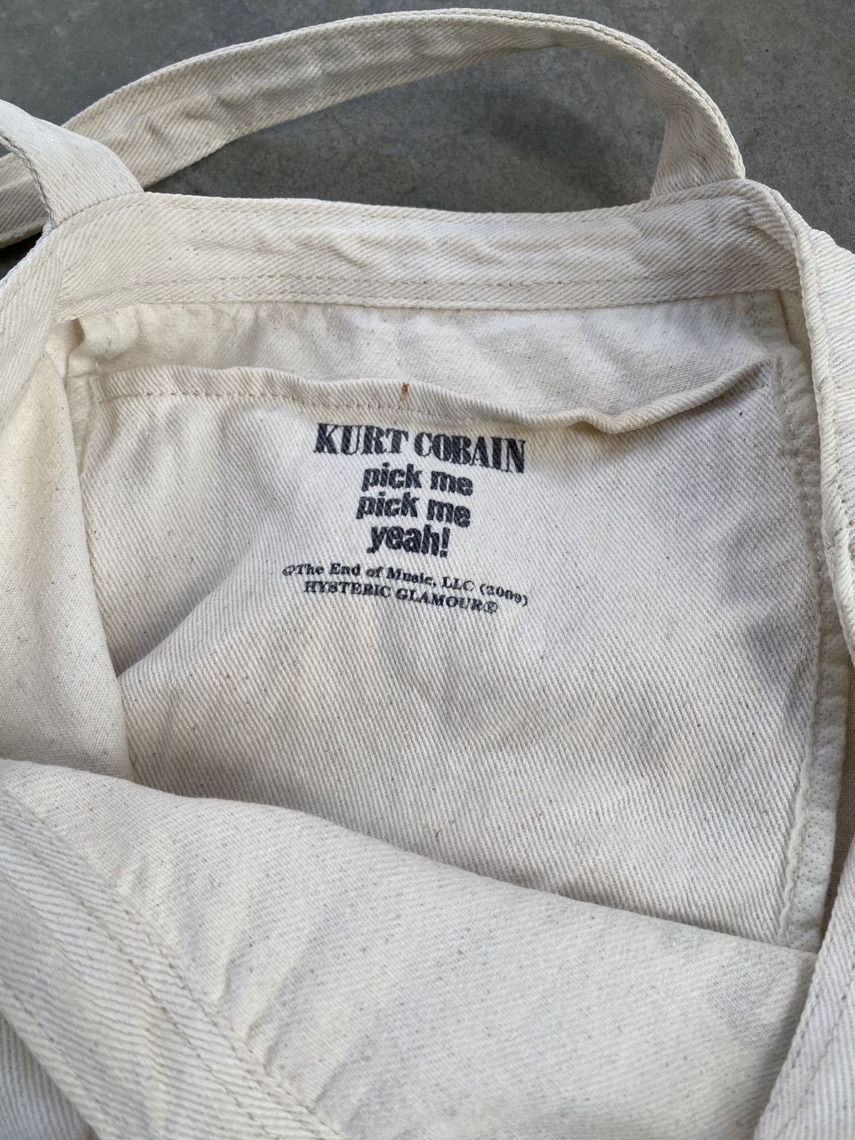Hysteric Glamour Vintage OG Hysteric Glamour Nirvana Distressed Tote Bag Size ONE SIZE - 5 Thumbnail