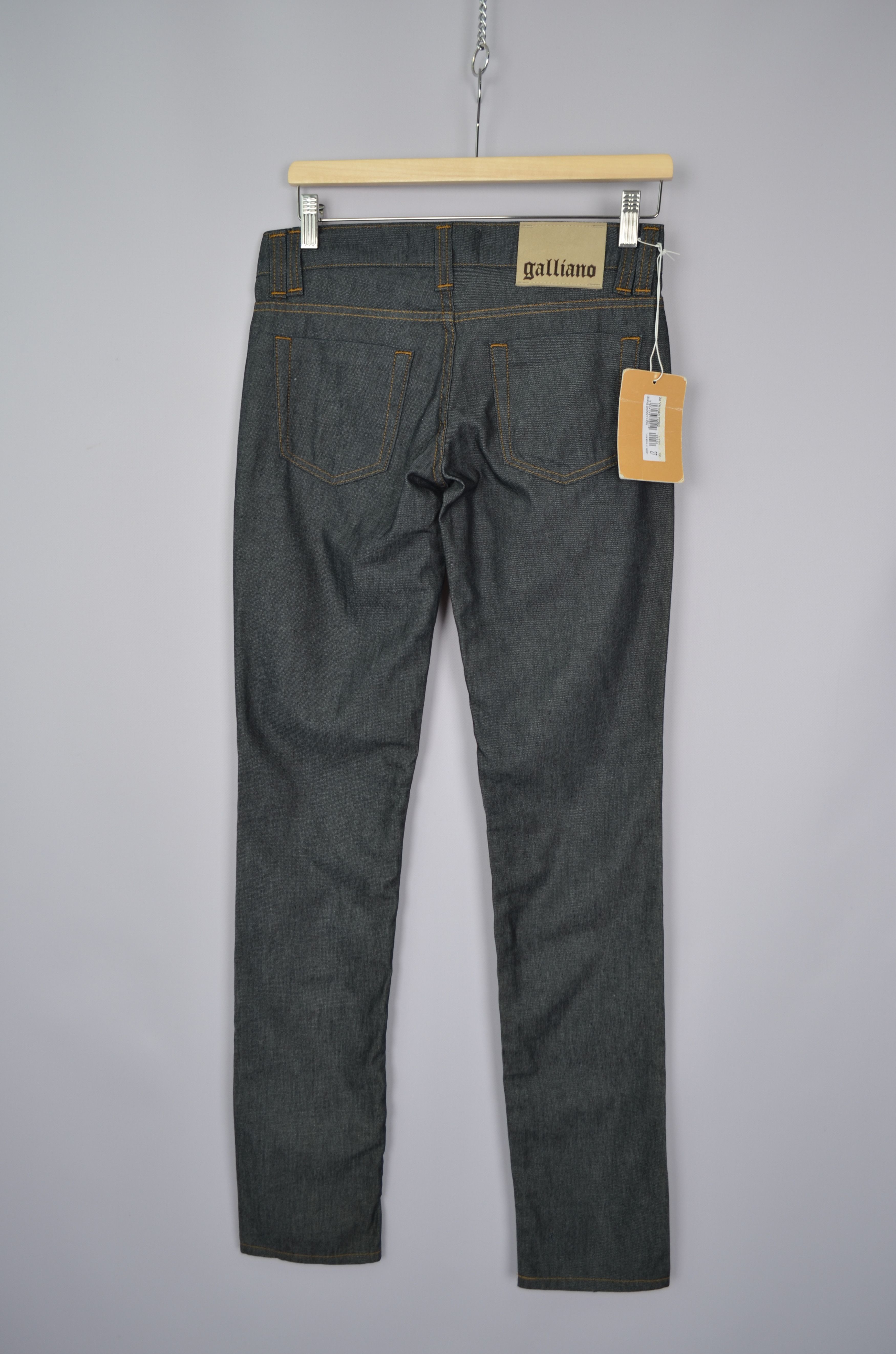 Designer × John Galliano Galliano Luxury Women's Dark Blue Denim Jeans Size 26/27 Size 26" / US 2 / IT 38 - 1 Thumbnail