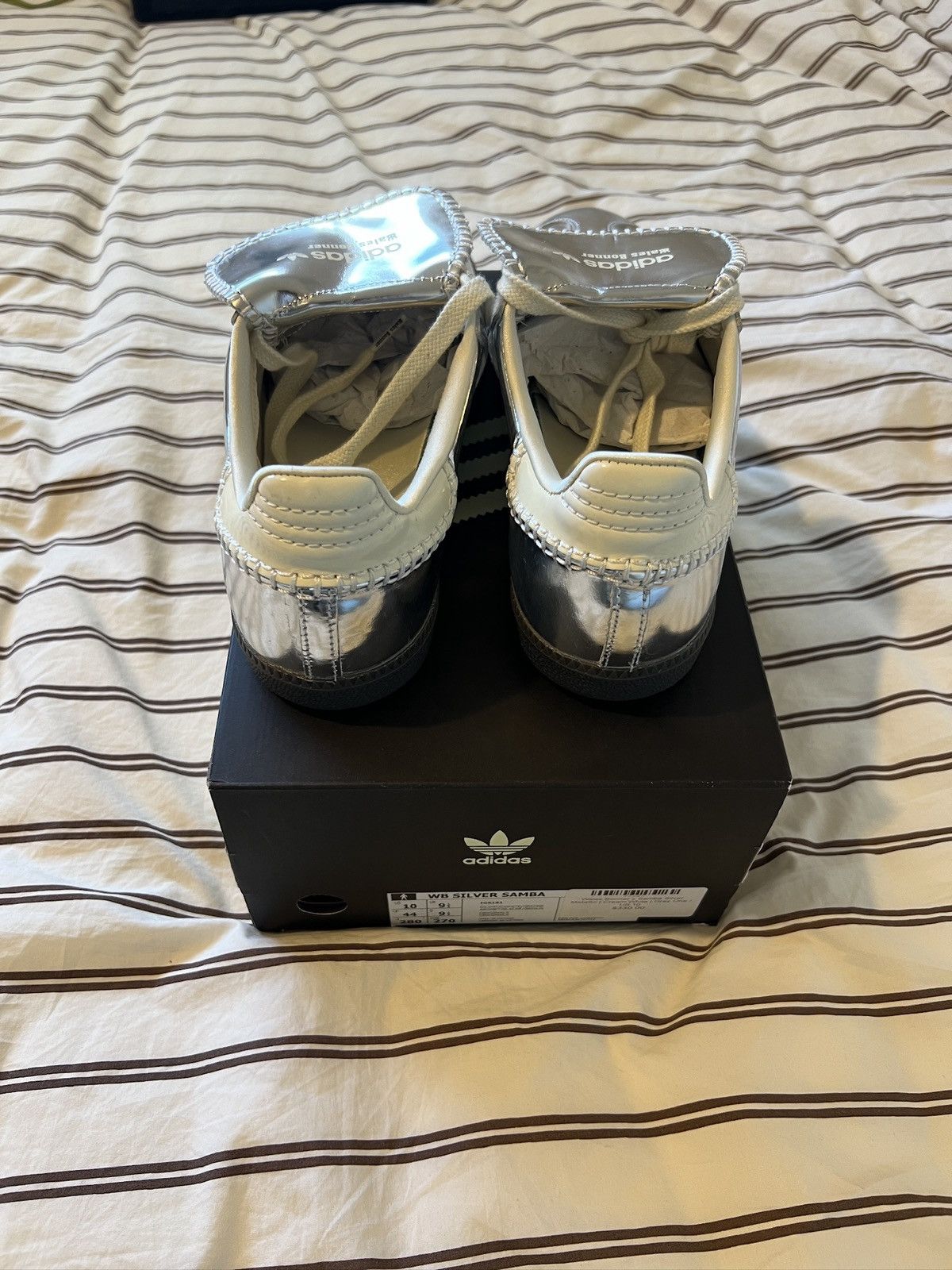 Adidas × Wales Bonner Wales Bonner x Adidas Silver Samba US 10 Size US 10 / EU 43 - 4 Thumbnail