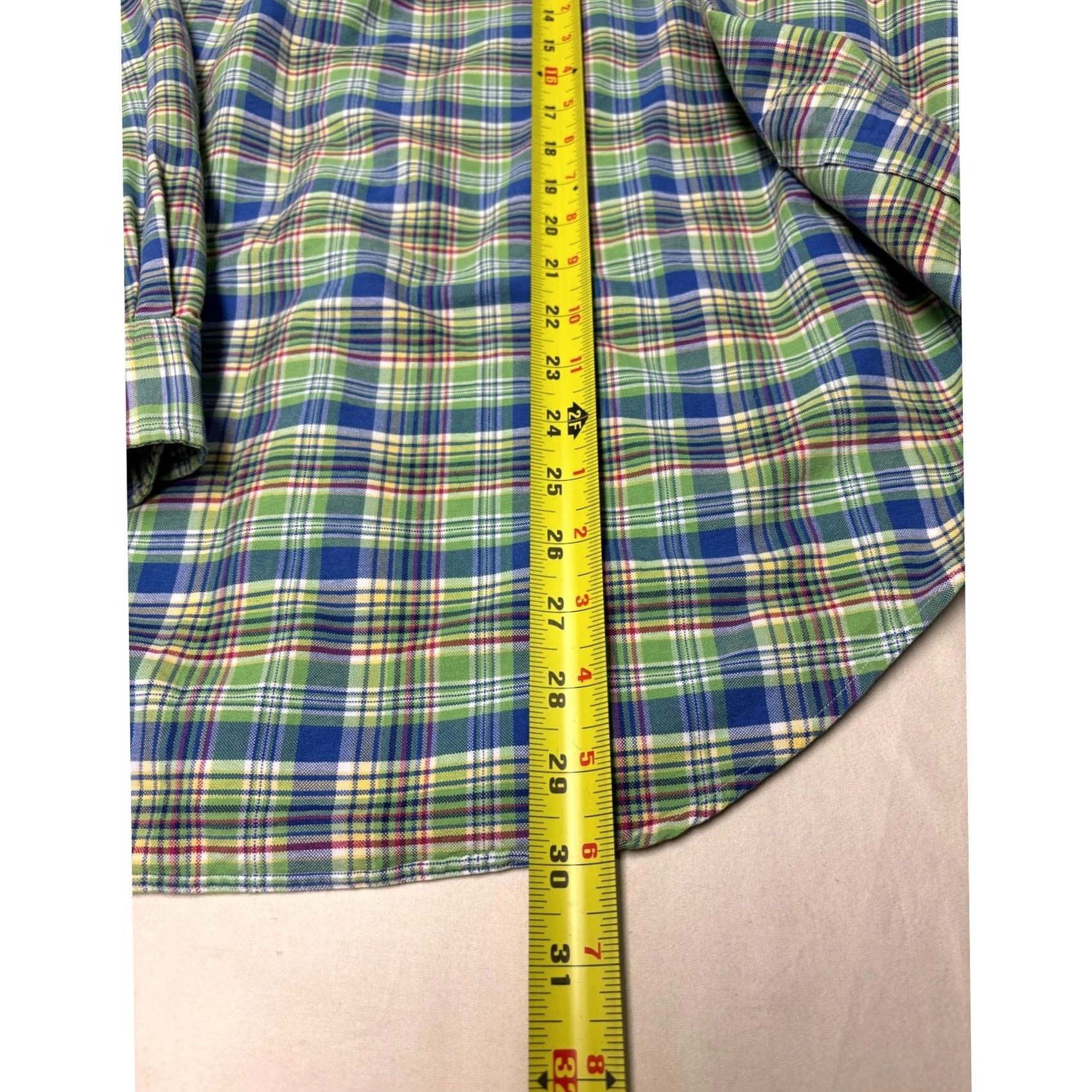 Ralph Lauren Ralph Lauren Mens Plaid Button Down Shirt Green Blue Yellow Long Sleeve Size M Size US M / EU 48-50 / 2 - 7 Thumbnail