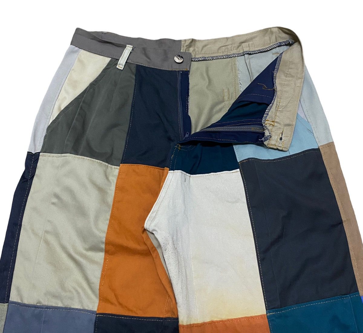 If Six Was Nine × Japanese Brand × Le Grande Bleu (L.G.B.) Rare Design Vintage Japanese Brand Patchwork Pants 2000s Size US 32 / EU 48 - 6 Thumbnail