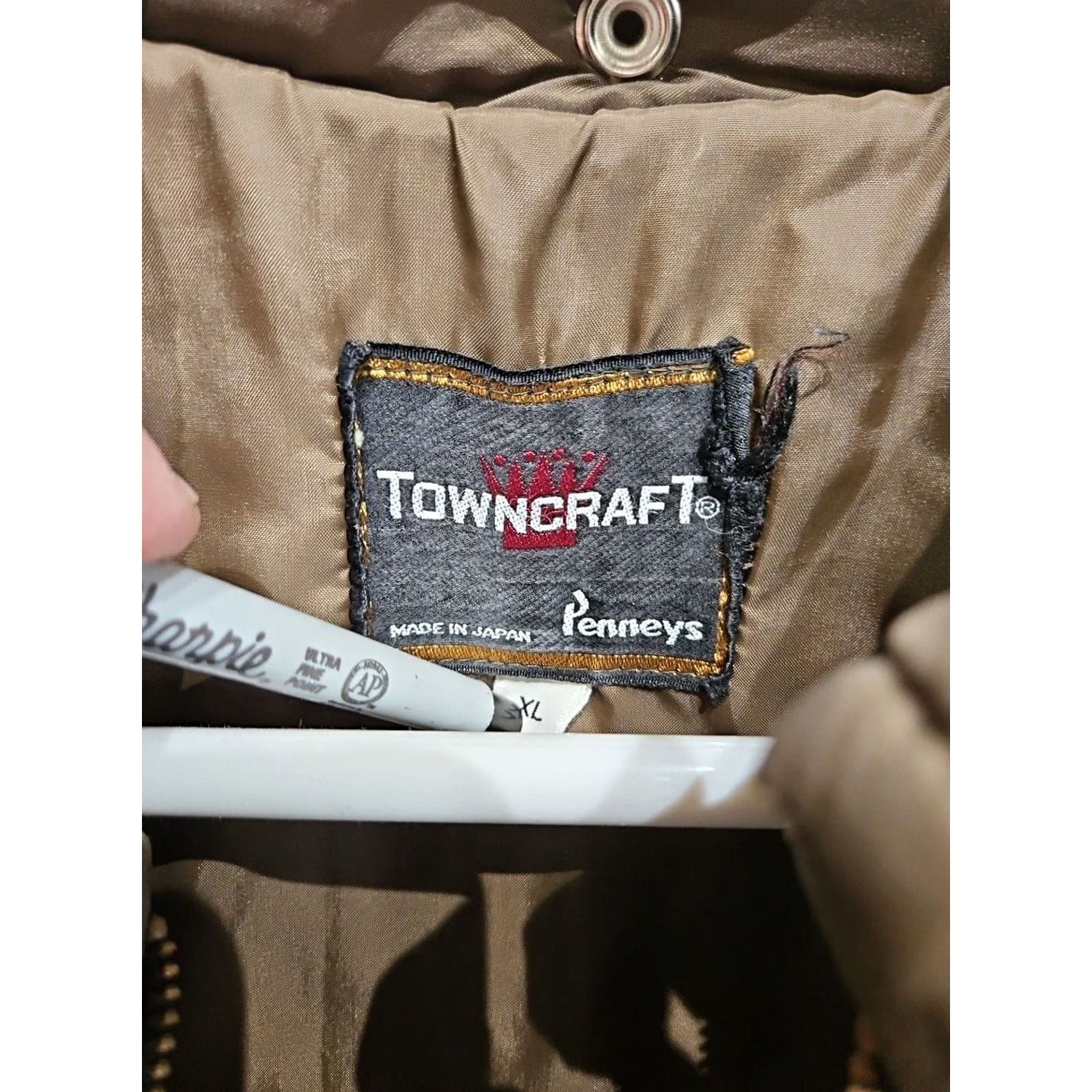 JCPenney VINTAGE John Deere Puffer Trucker Jacket Coat Mens XL Brown Jacket Size US XL / EU 56 / 4 - 5 Thumbnail